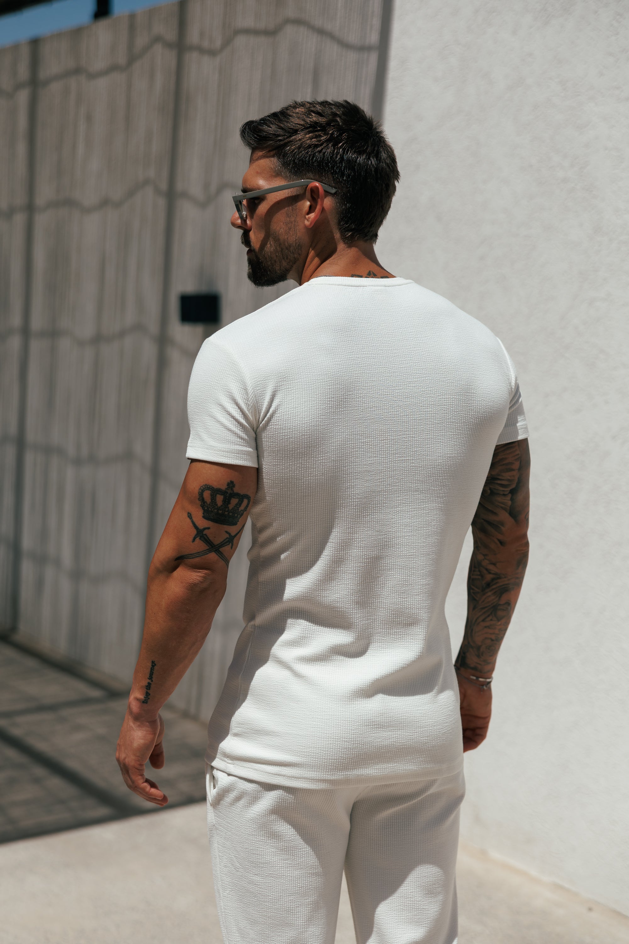 Jersey Cord White T-Shirt - FSR093 (PRE ORDER 12TH JUNE)