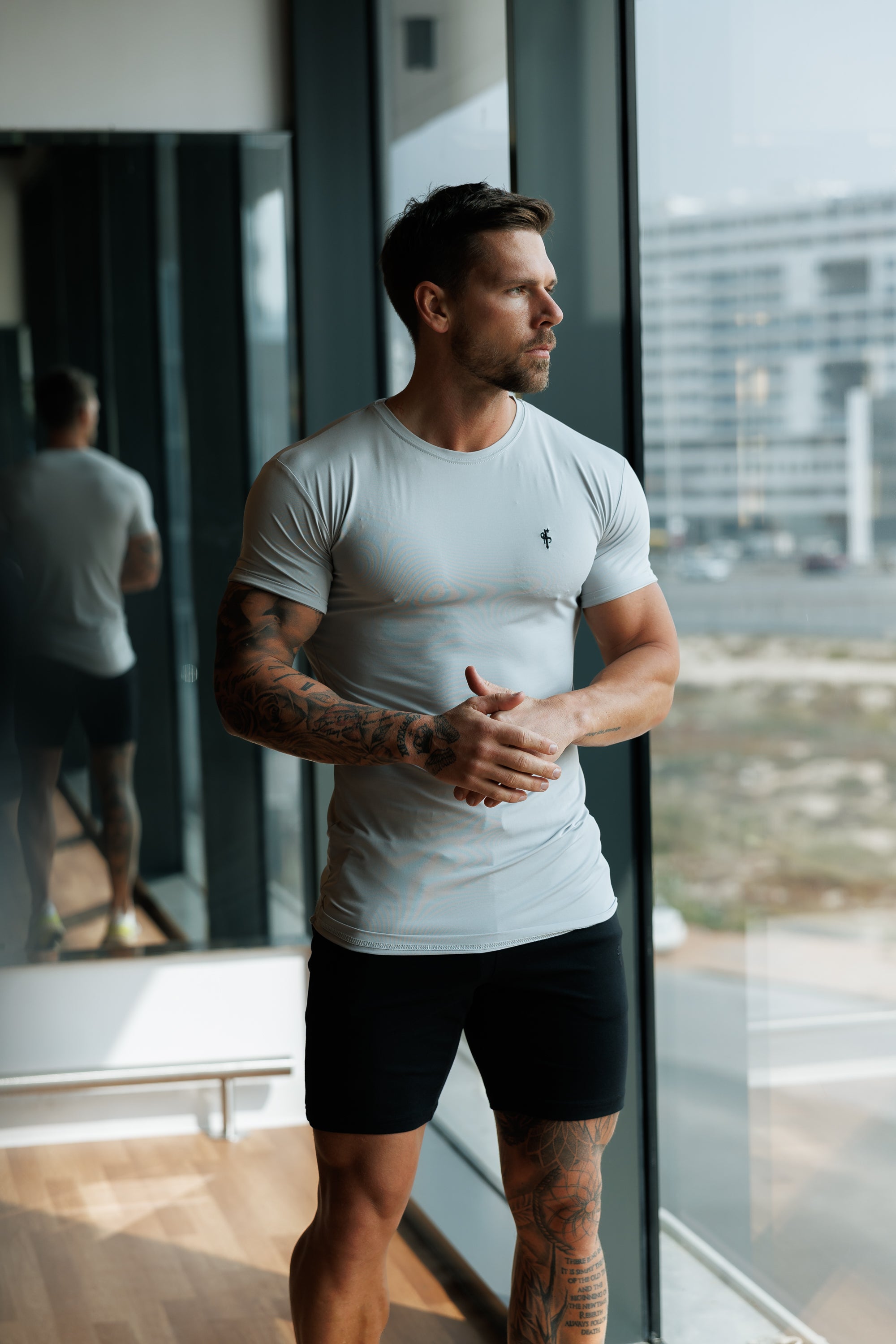 Light Grey / Black Gym Crew - FSH1275