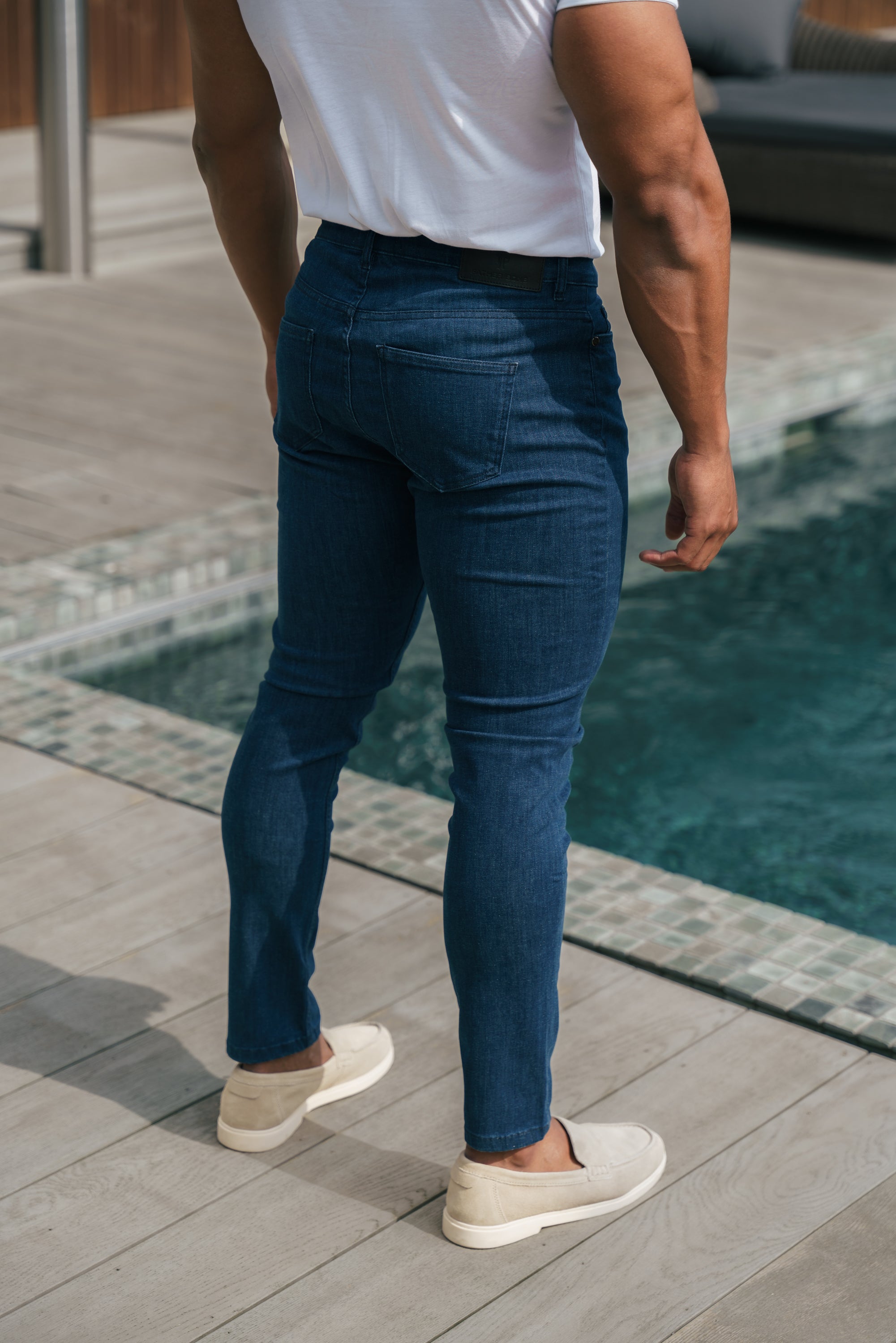 Ultra Soft Stretch Navy Relaxed Jeans - FSJEAN007