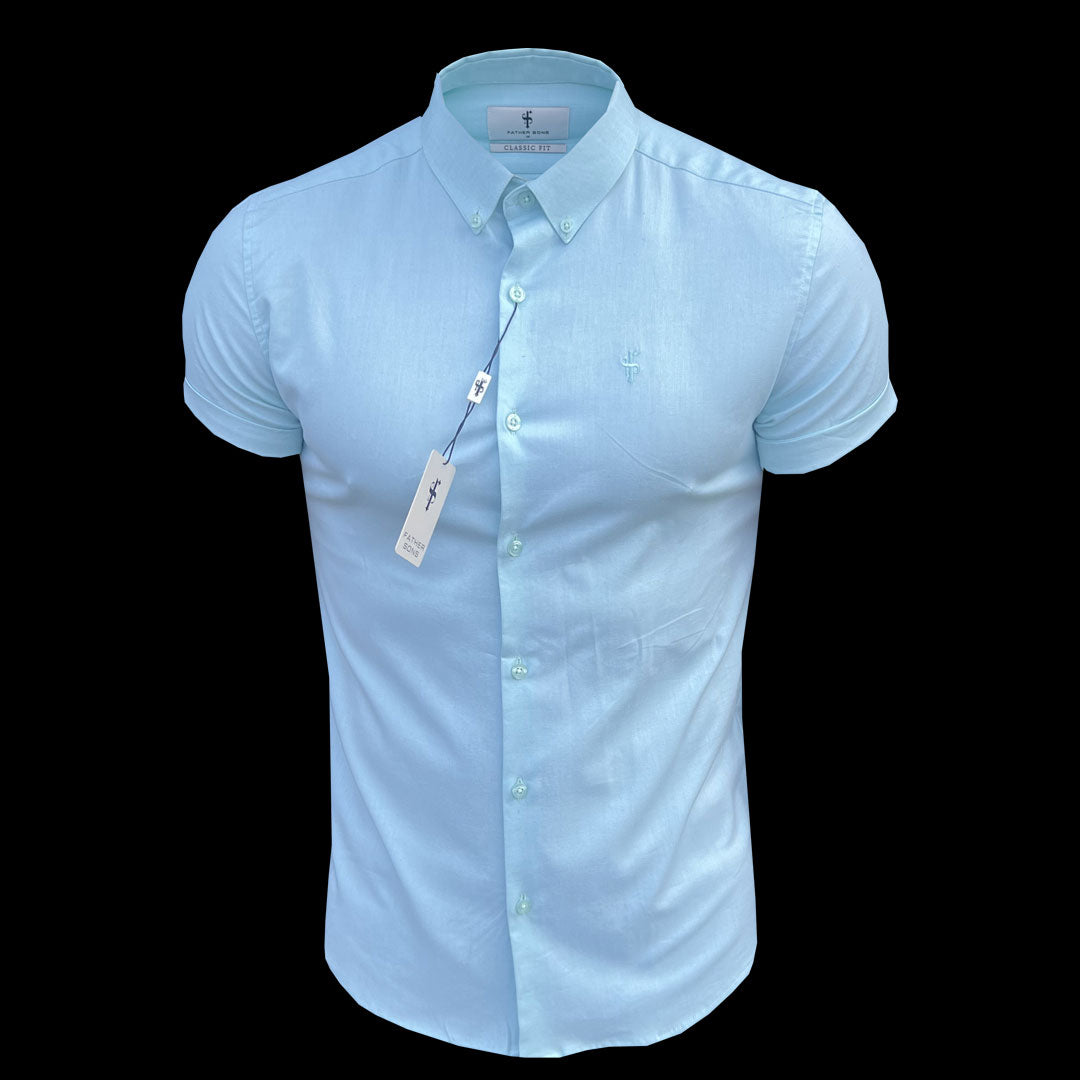 Classic Stretch Oxford Short Sleeve Mint - FS1011