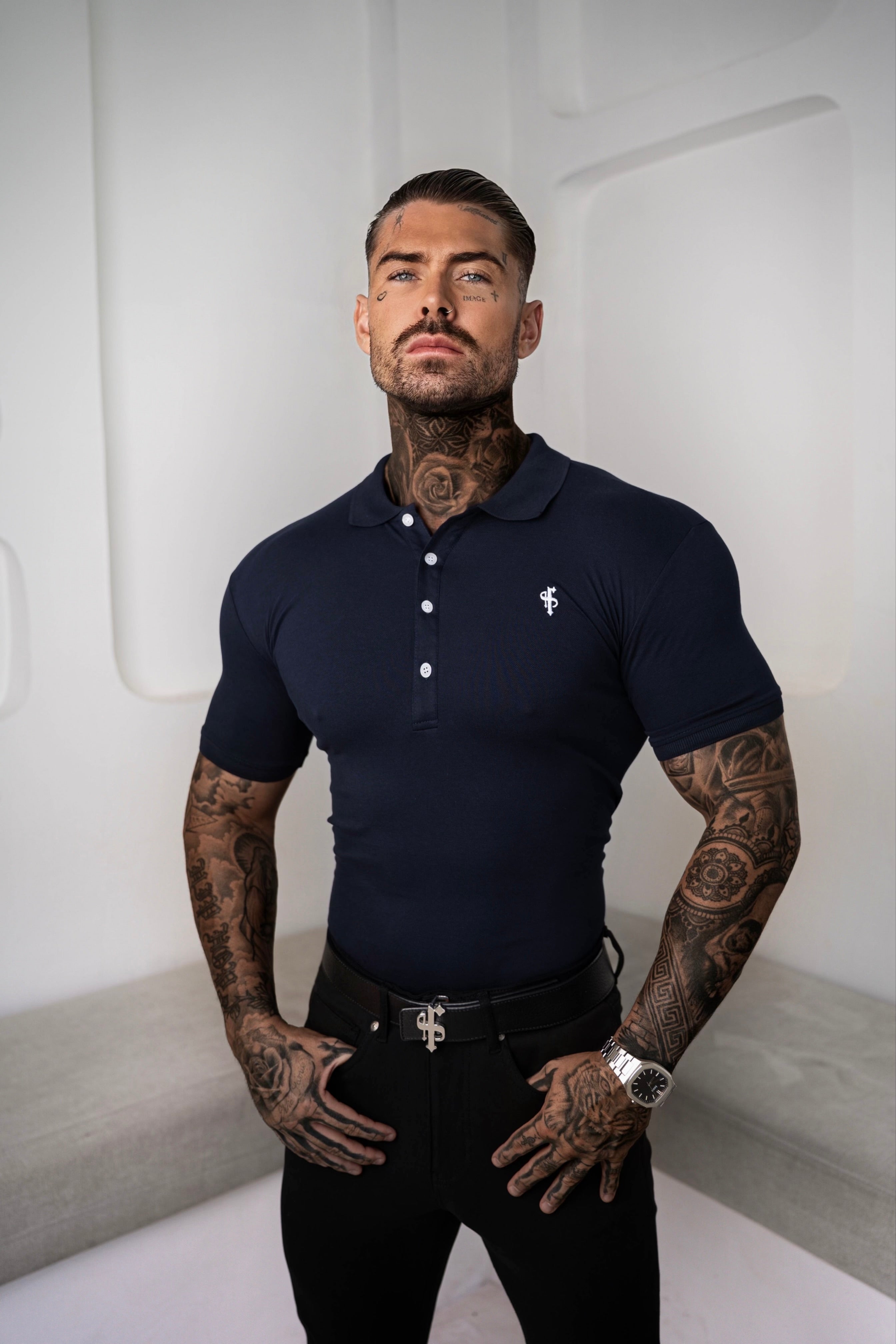 Classic Navy Polo Shirt - FSH044 (PRE ORDER 11TH JUNE)