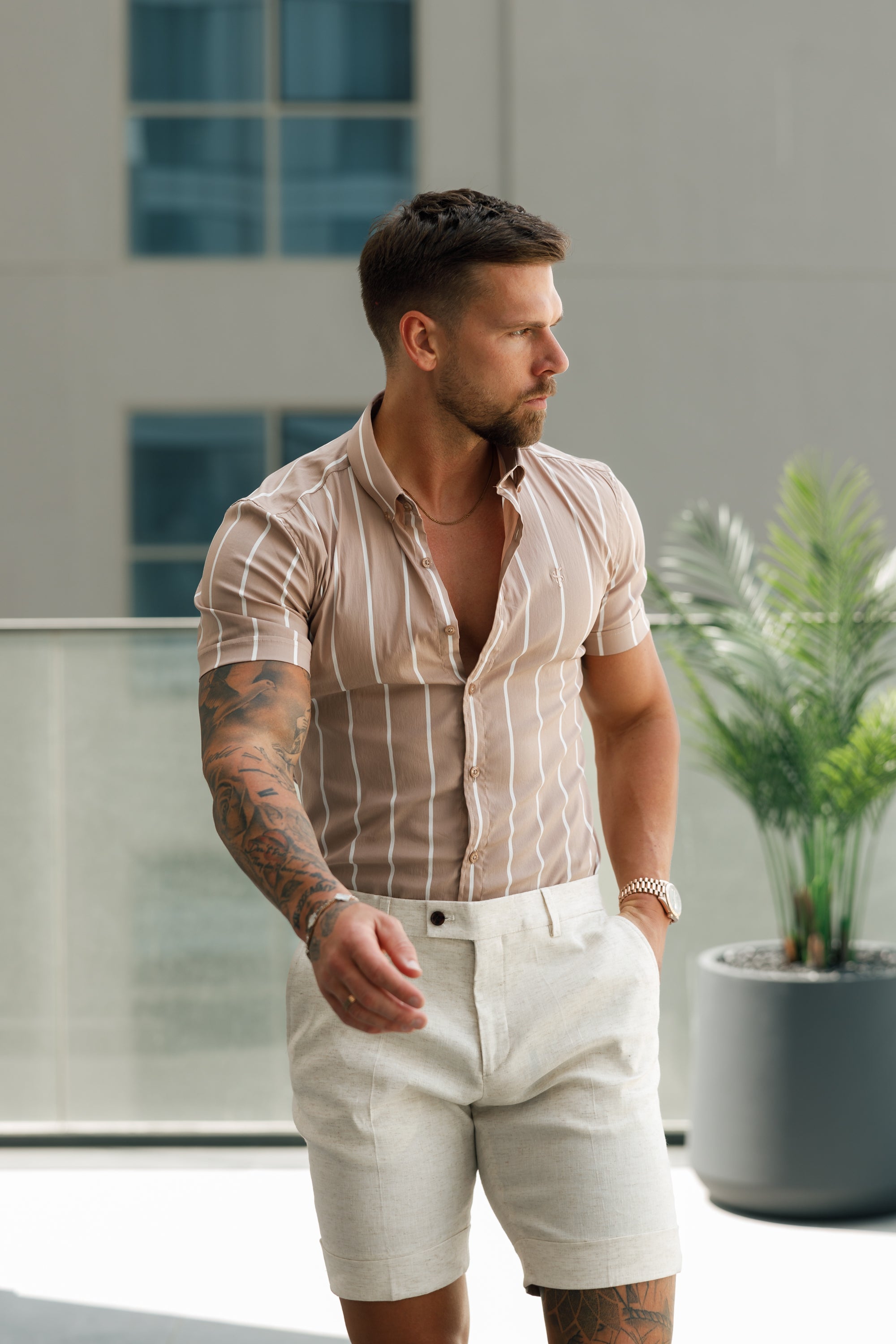 Tailored Linen Shorts - FSTS002 (PRE ORDER 24TH SEPTEMBER)
