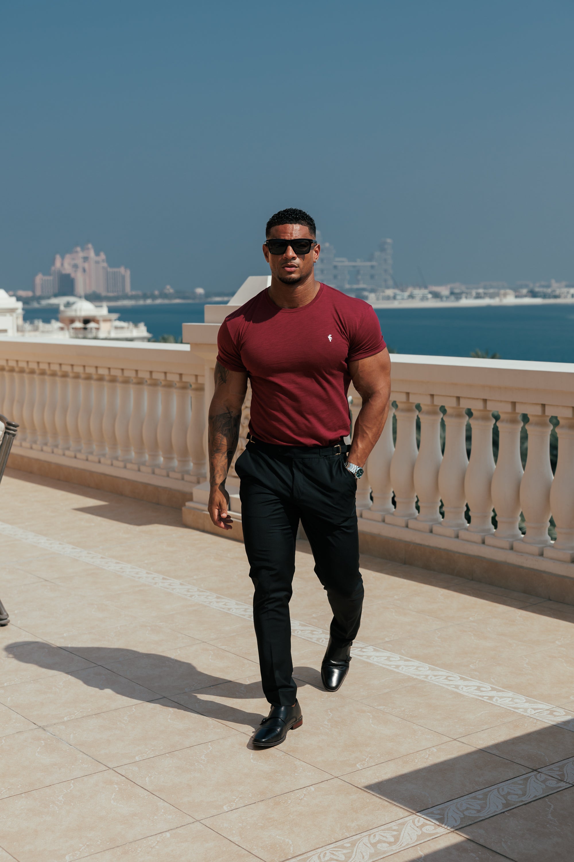 Wine Slub Crew T-Shirt - FSH1380