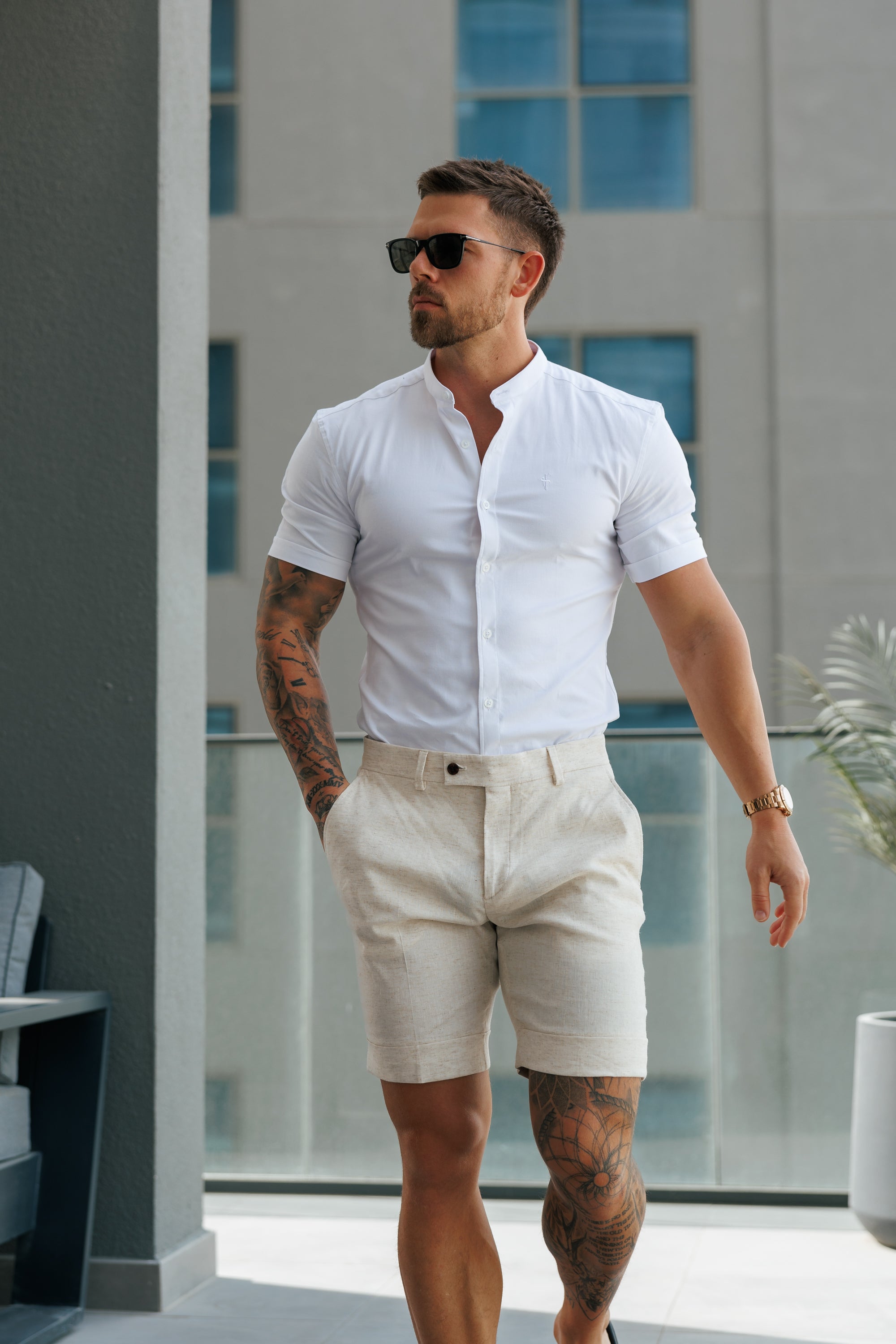 Tailored Linen Shorts - FSTS002 (PRE ORDER 24TH SEPTEMBER)
