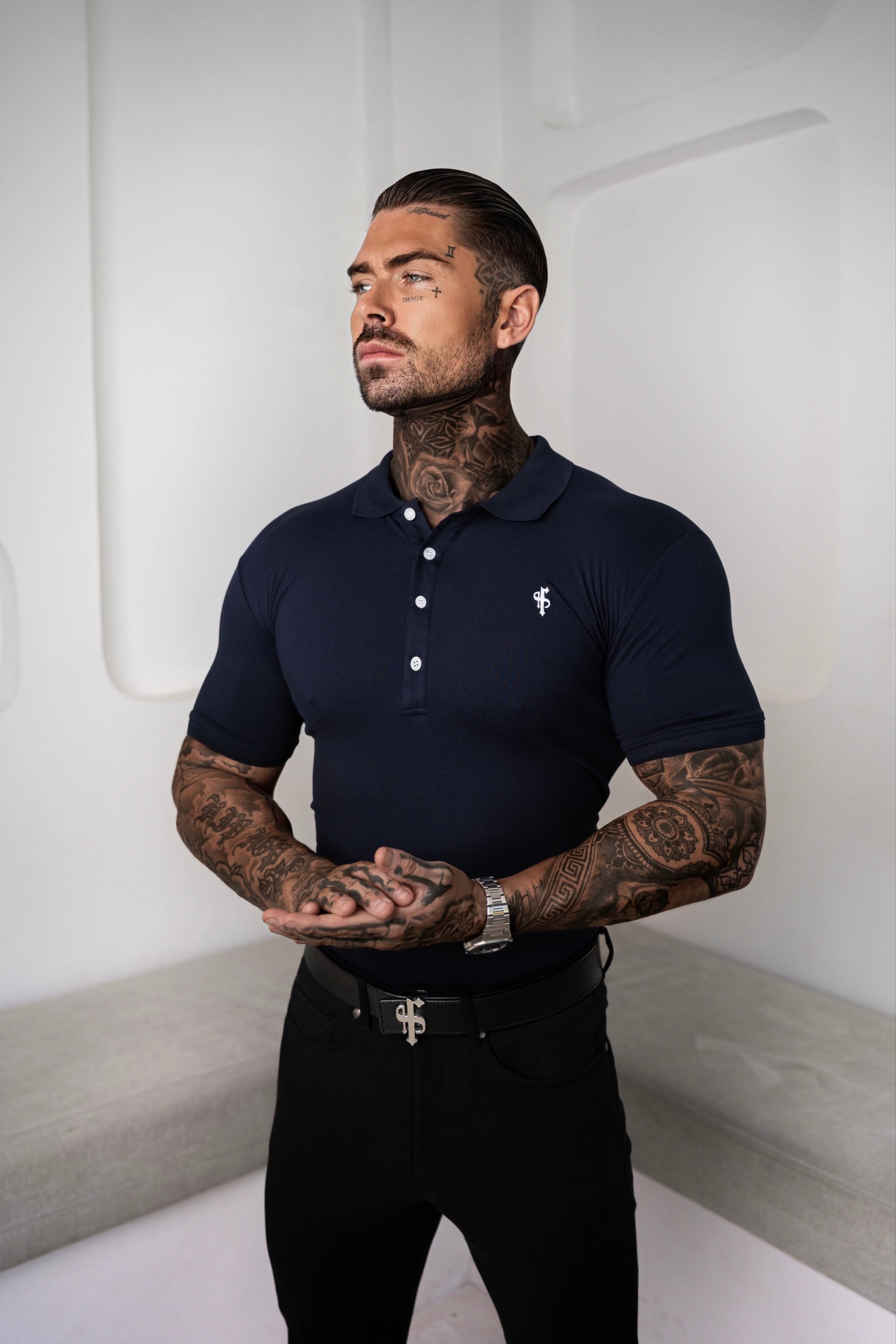 Classic Navy Polo Shirt - FSH044 (PRE ORDER 11TH JUNE)