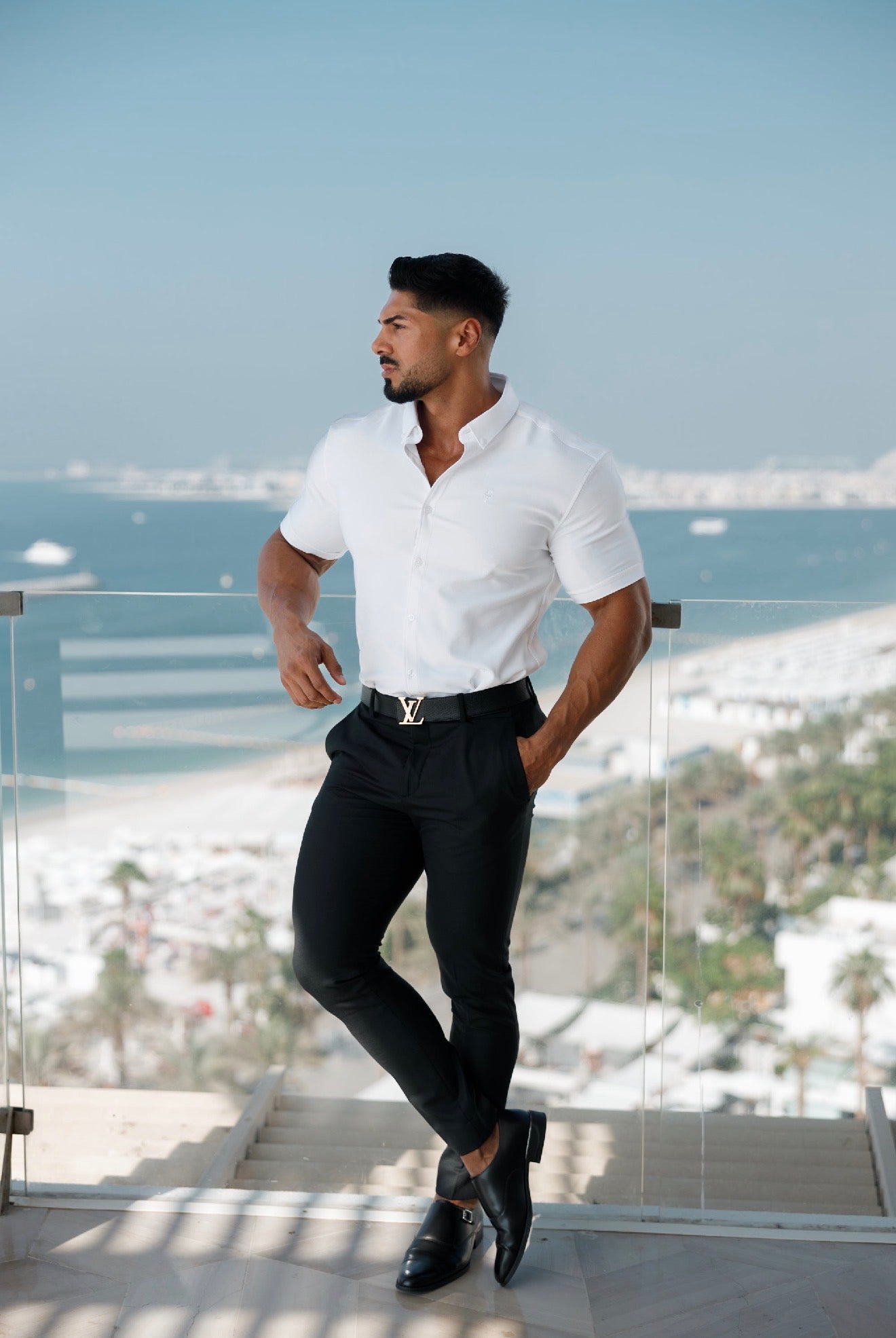 Slim Formal Jet Black Stretch Trousers - FST043 (PRE ORDER 31ST AUGUST)