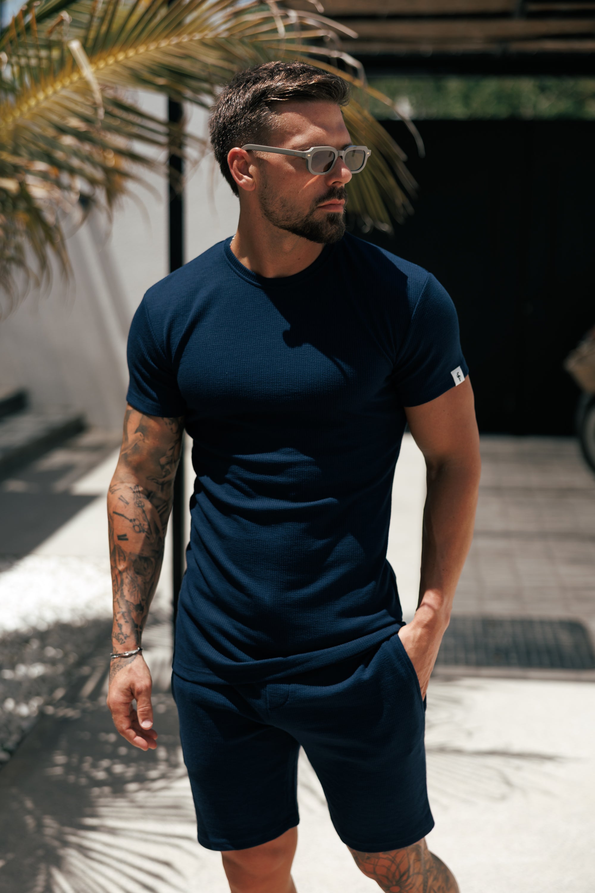 Jersey Cord Navy T-Shirt - FSR095 (PRE ORDER 29TH MAY)