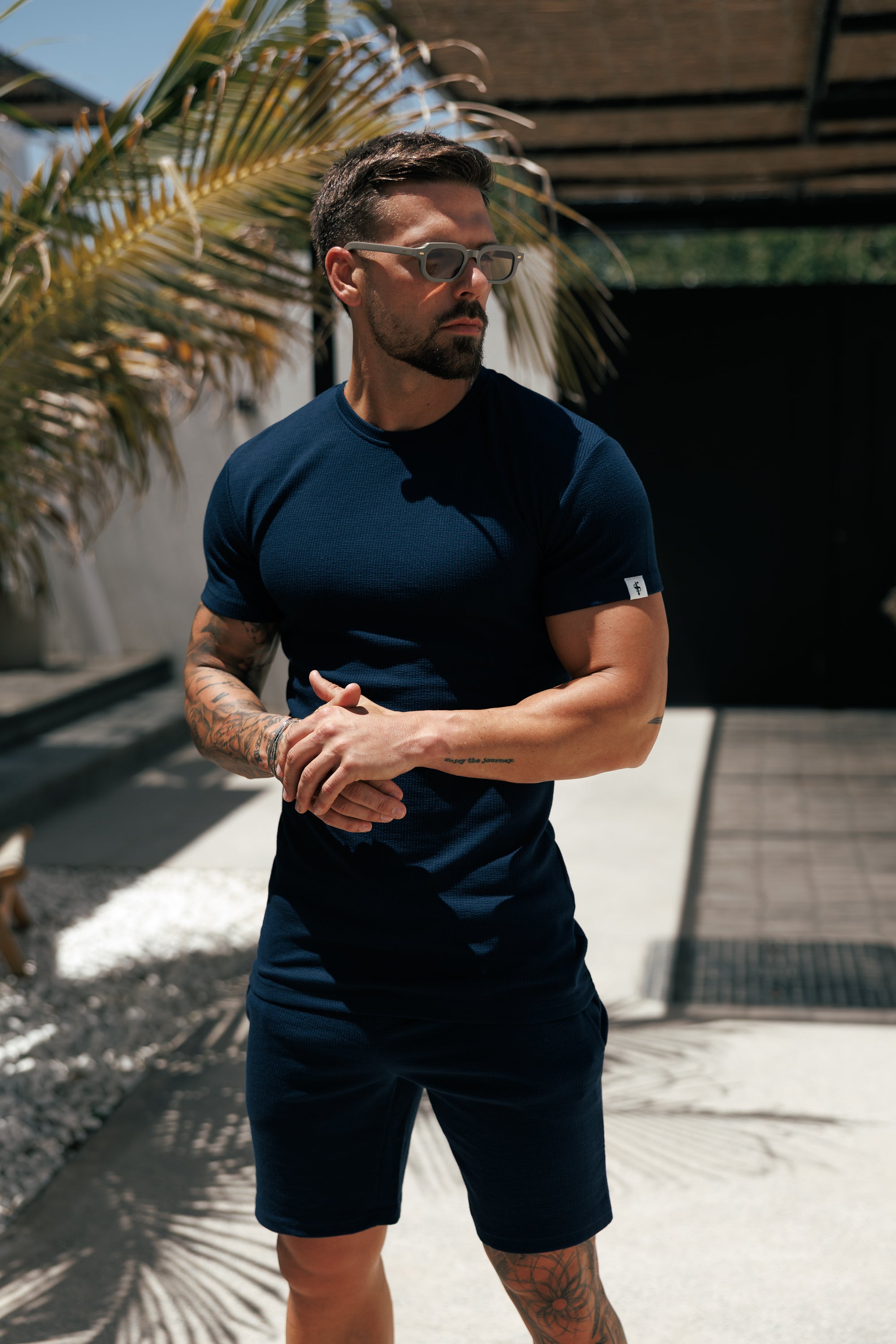 Jersey Cord Navy T-Shirt - FSR095 (PRE ORDER 29TH MAY)