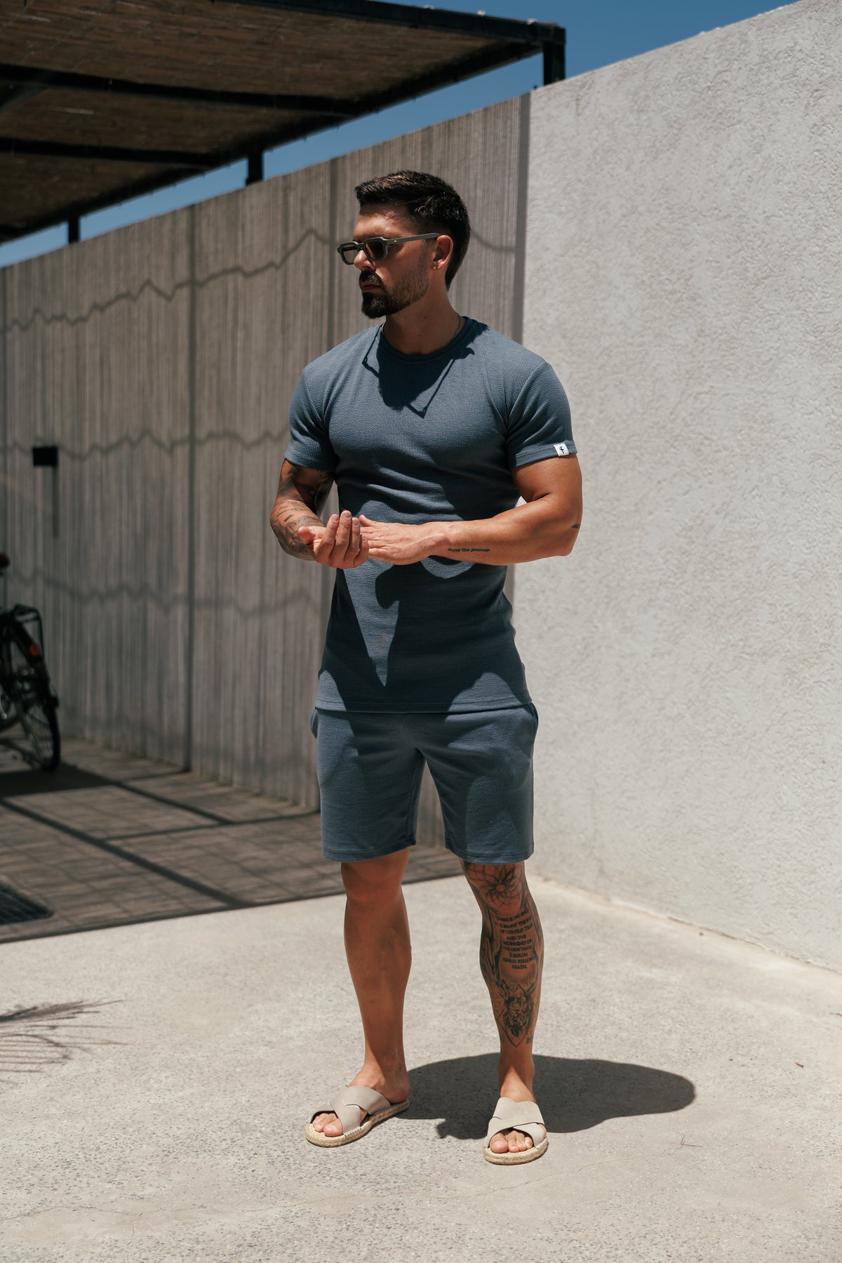 Jersey Cord Gunmetal Shorts - FSR084 (PRE ORDER 22ND SEPTEMBER)