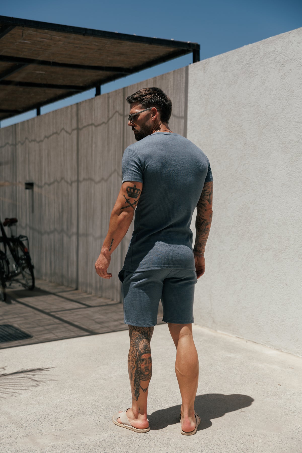 Jersey Cord Gunmetal Shorts - FSR084 (PRE ORDER 22ND SEPTEMBER)