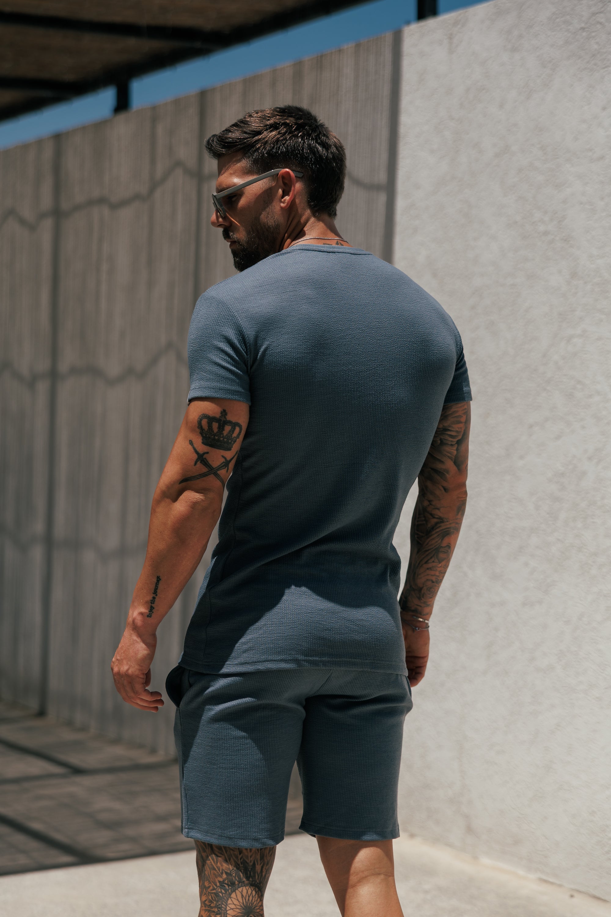 Jersey Cord Gunmetal T-Shirt - FSR100 (PRE ORDER 29TH MAY)