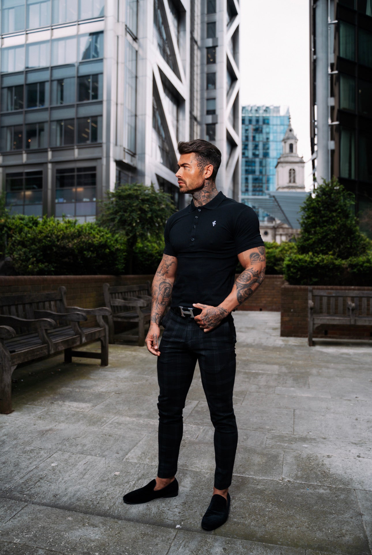 Classic Black Polo Shirt - FSH041 (PRE ORDER 11TH JUNE)
