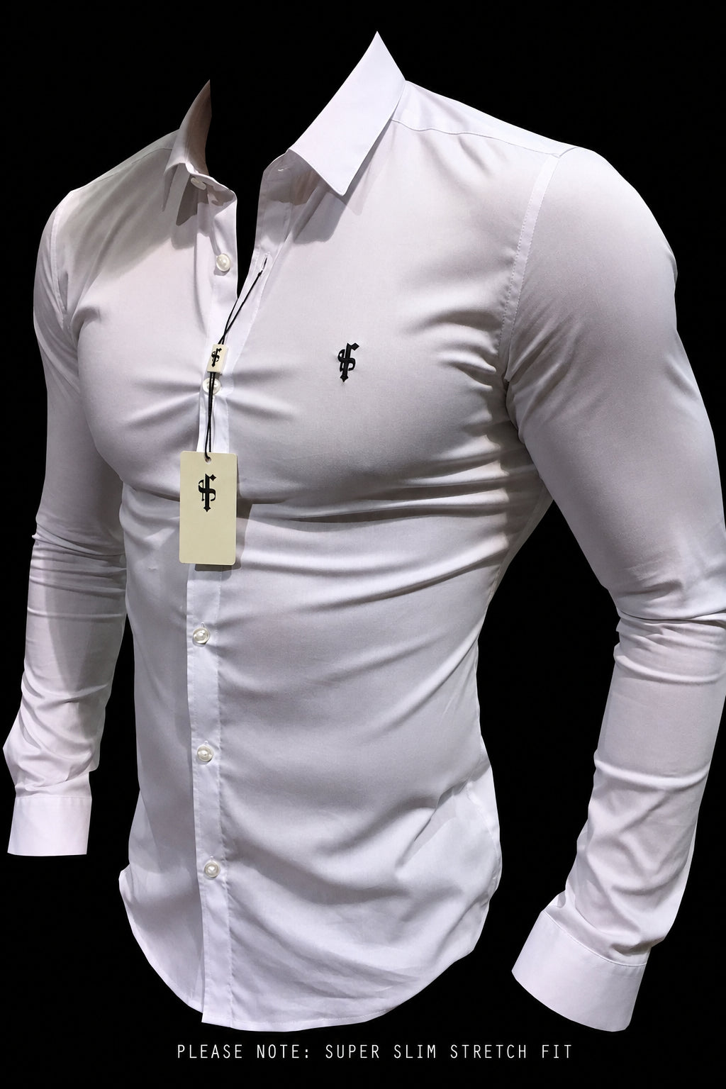 Super Slim Stretch Classic White - FS099