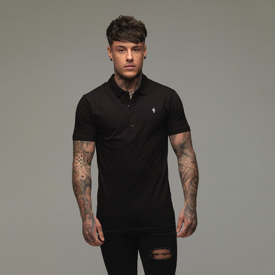 Classic Black Polo Shirt - FSH041 (PRE ORDER 11TH JUNE)