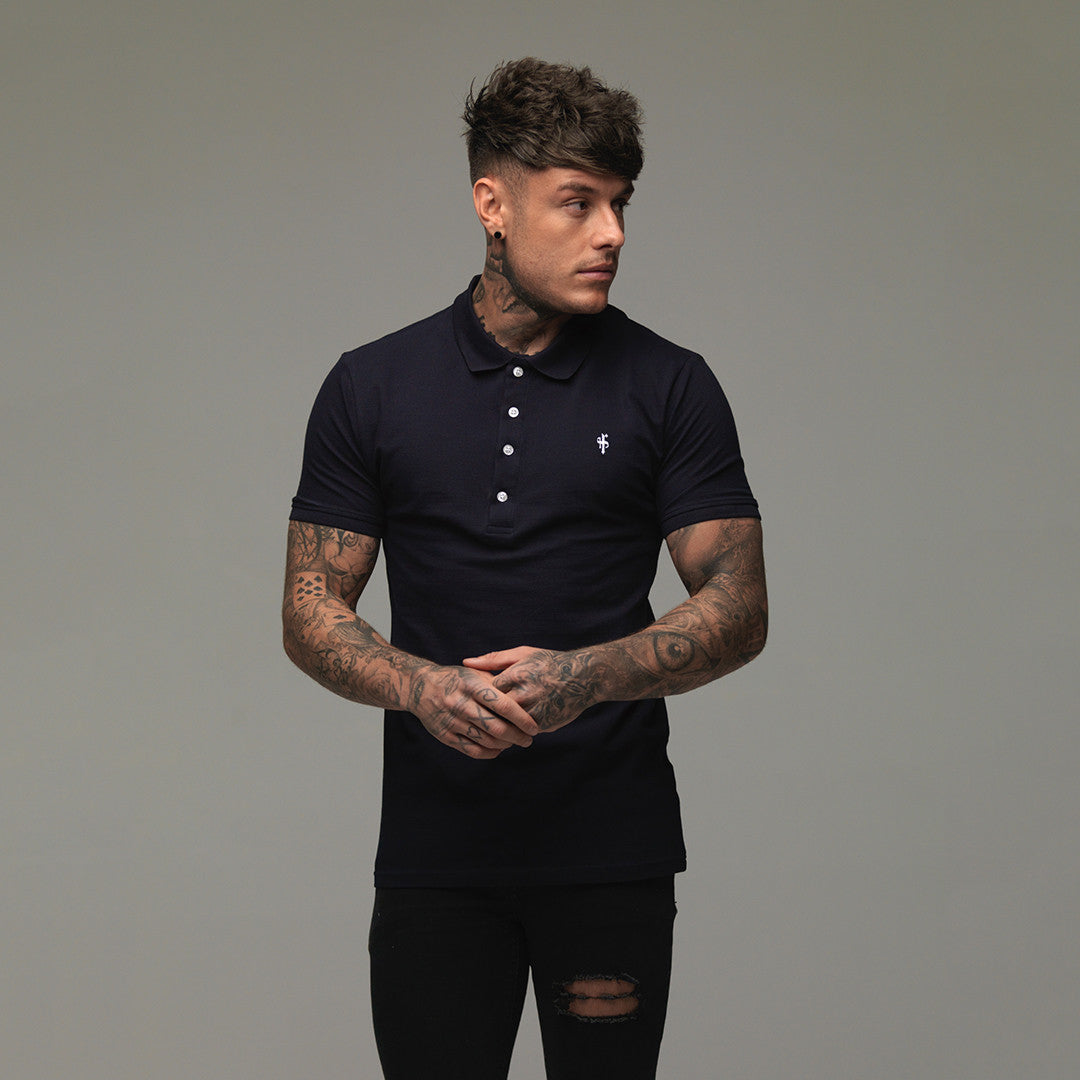 Classic Navy Polo Shirt - FSH044 (PRE ORDER 11TH JUNE)