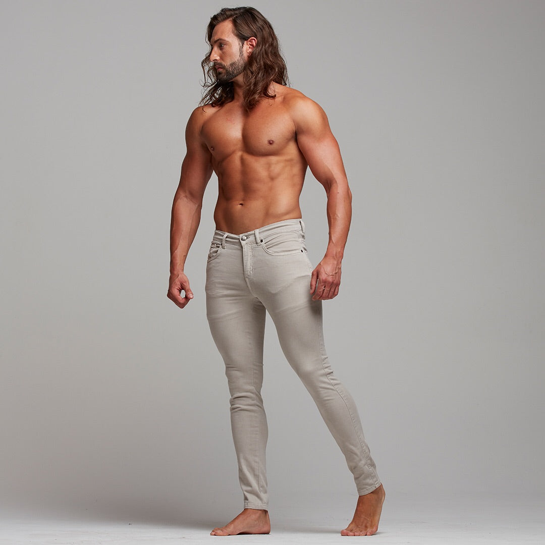 Ultra Stretch Beige Jeans - FSH272