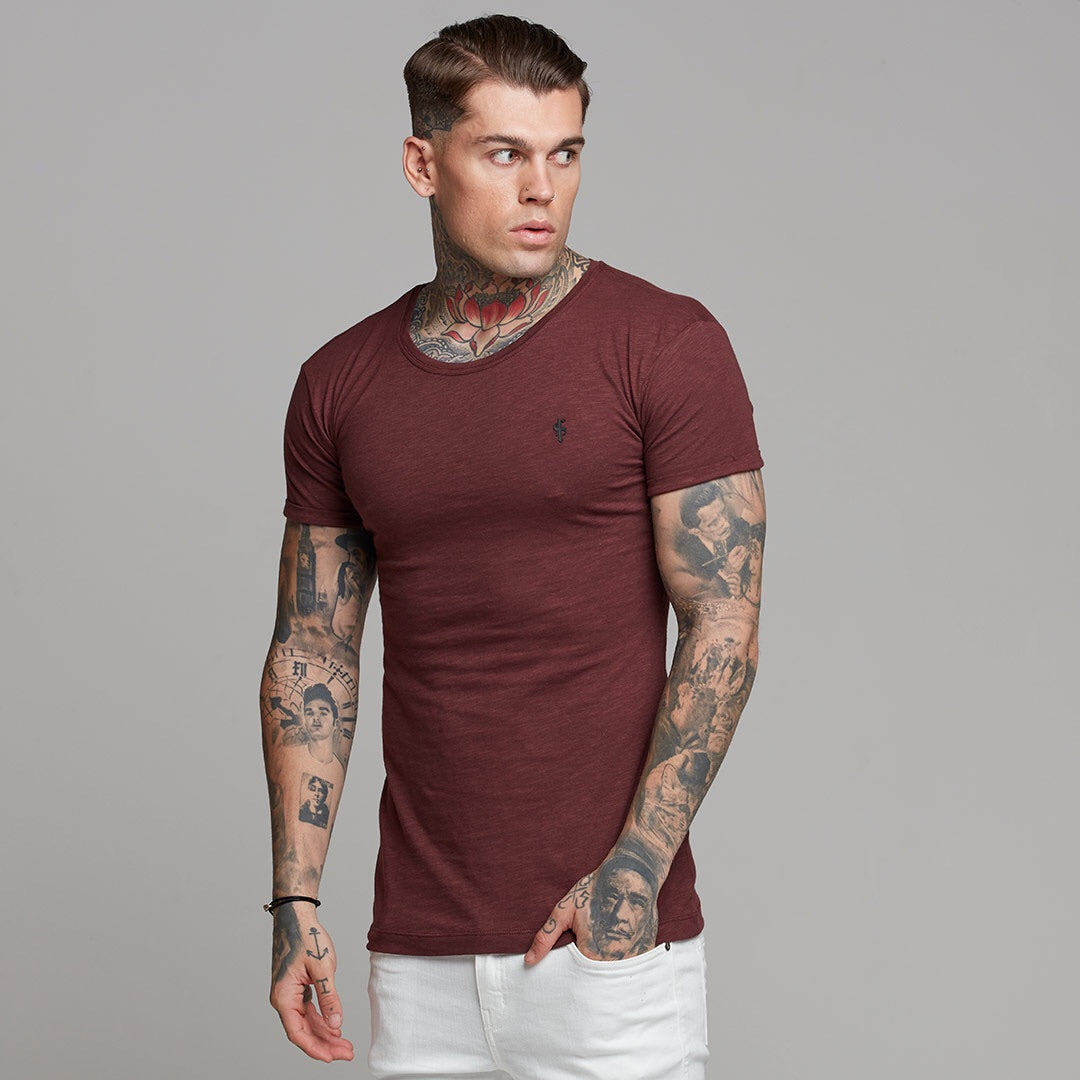 Burgundy Slub Crew - FSH056