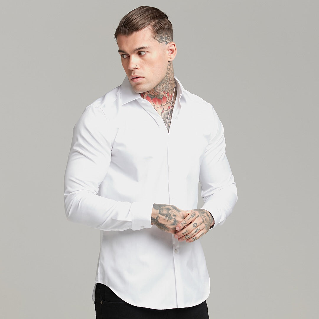 Classic White Twill Cutaway Collar - FS599