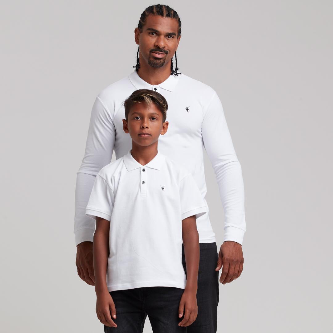 Boys Classic White Polo Shirt - FSB021 (LAST CHANCE)
