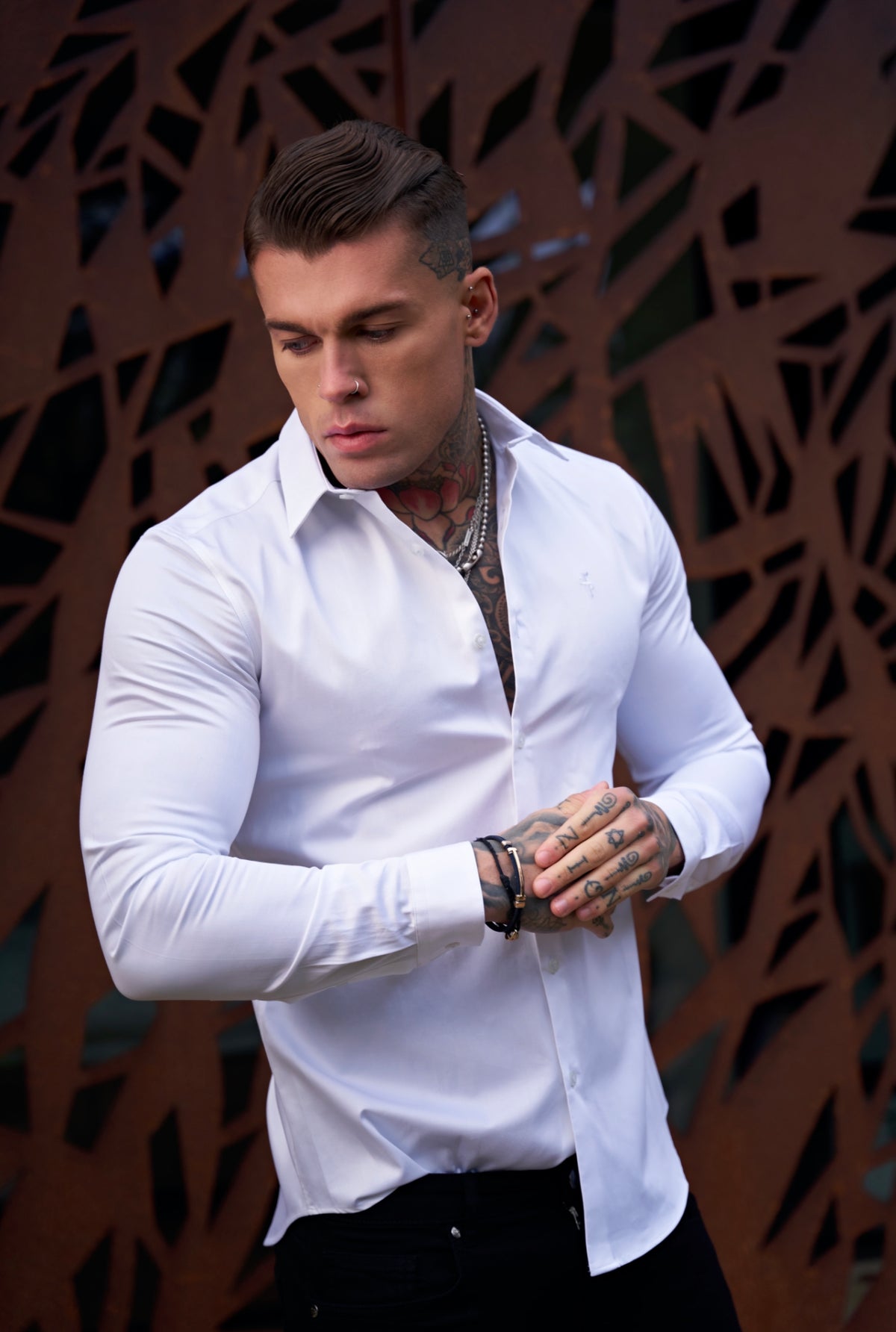 Classic White Luxe Egyptian Cotton Relaxed Fit- FSR194 (PRE ORDER 11TH OCTOBER)