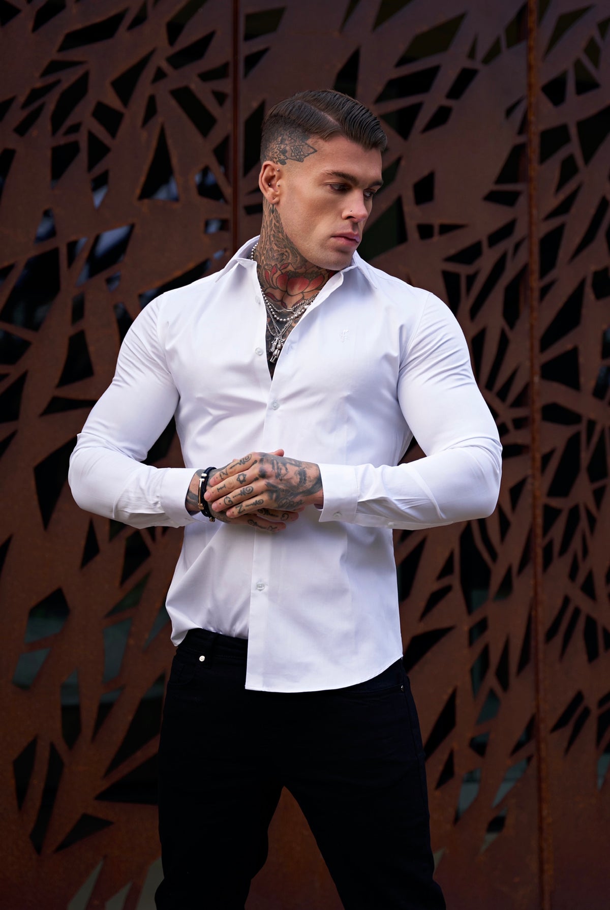 Classic White Luxe Egyptian Cotton Relaxed Fit- FSR194 (PRE ORDER 11TH OCTOBER)