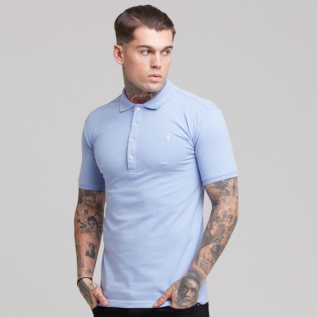 Cornflower Blue Polo Shirt - FSH245
