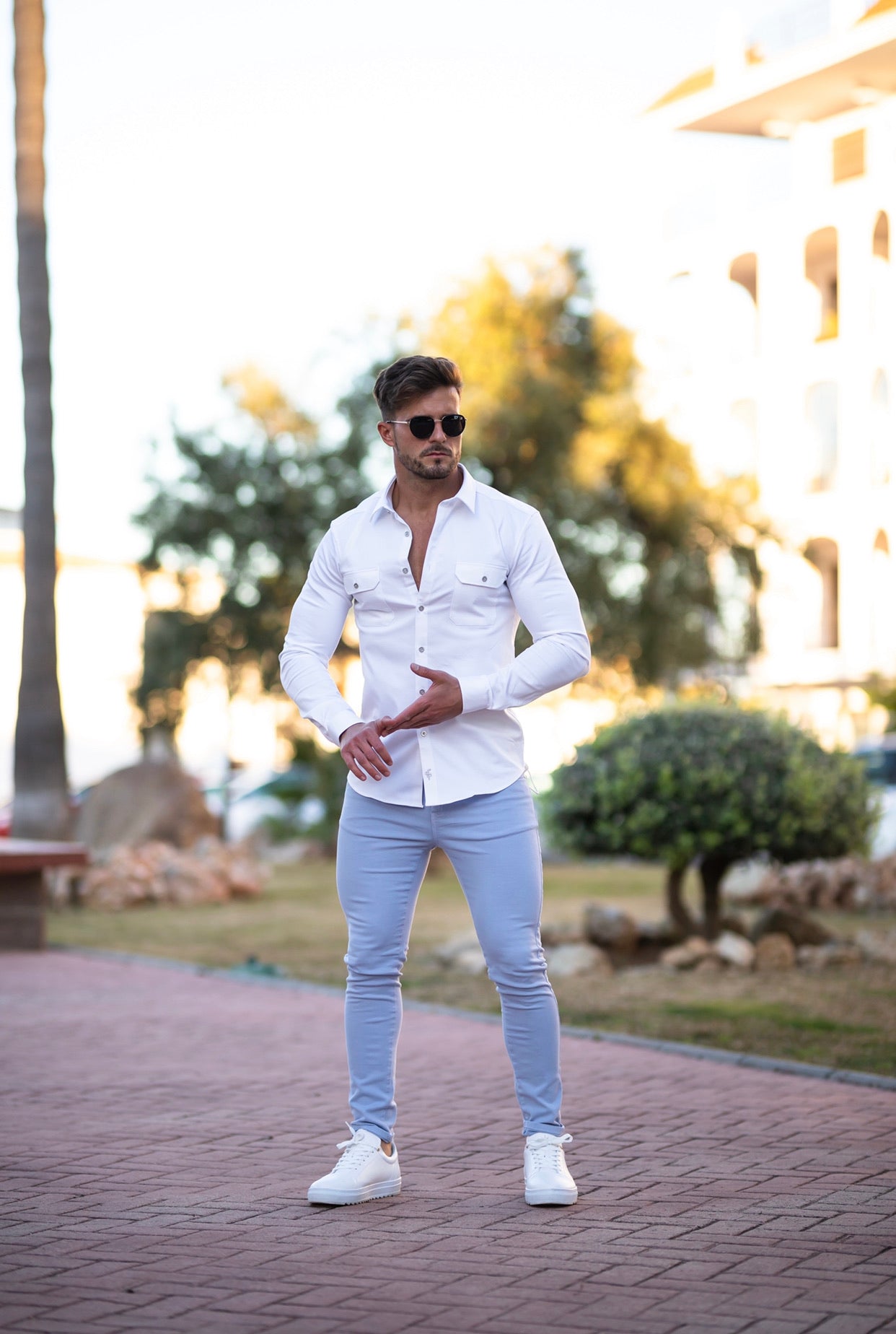 Slim Pale Blue Jeans - FSH135 (LAST CHANCE)