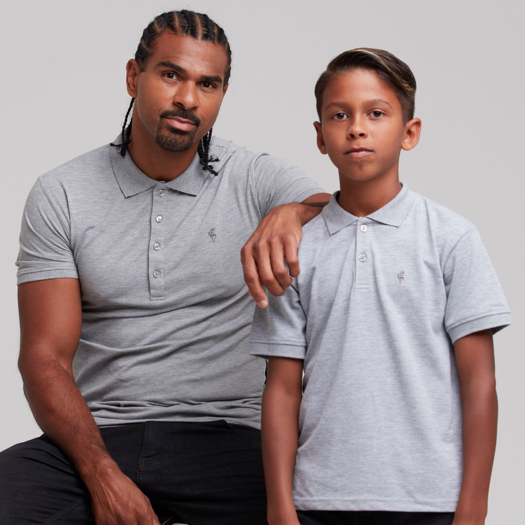 Boys Classic Grey Polo Shirt - FSB018 (LAST CHANCE)