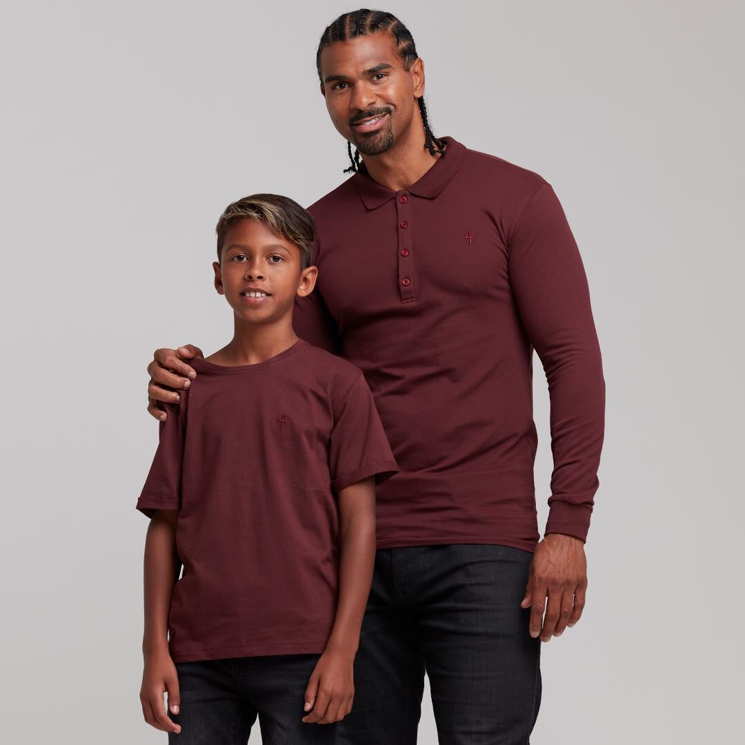 Boys Classic Burgundy Crew - FSB024 (LAST CHANCE)