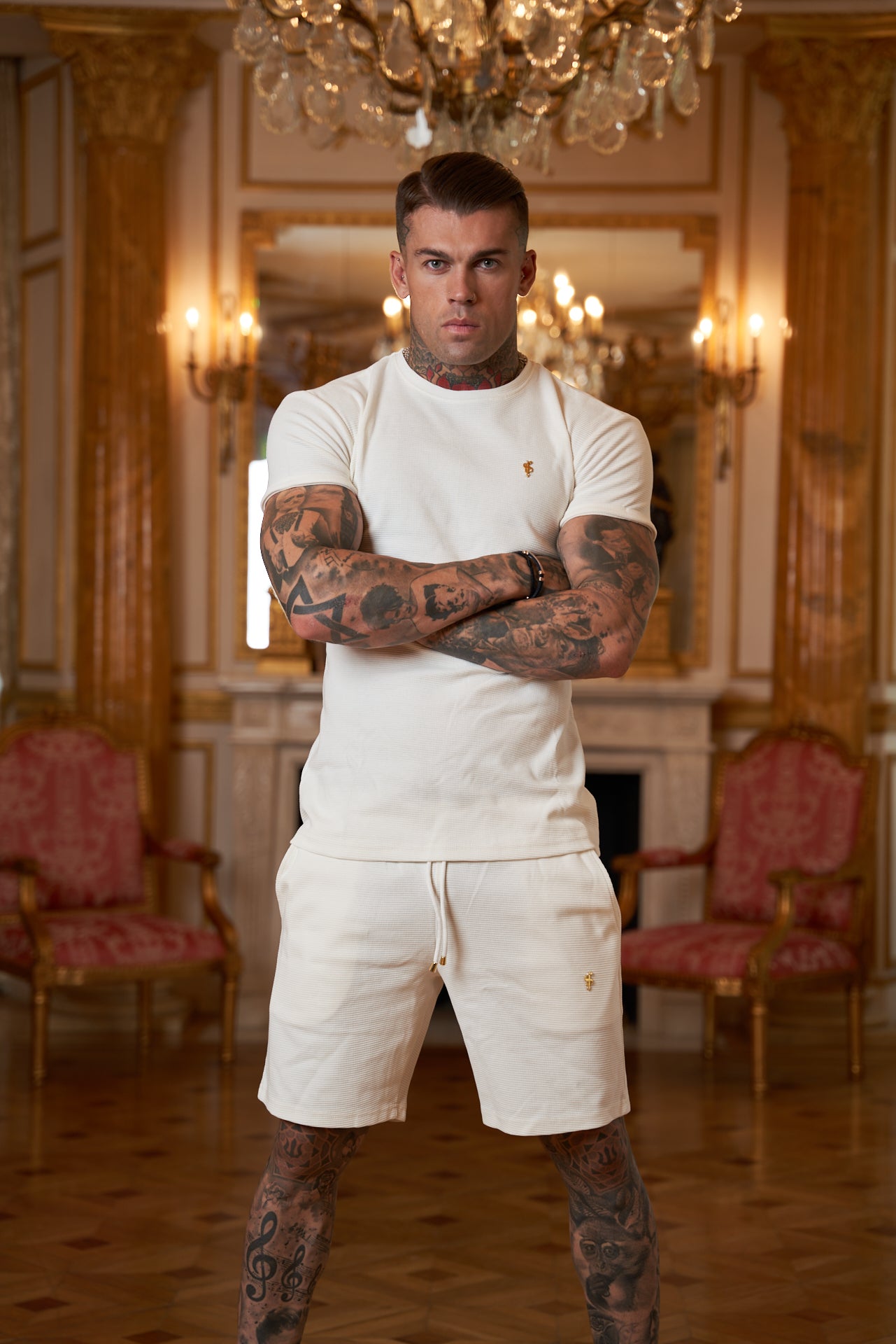 Small Waffle Cream Shorts - FSWS666