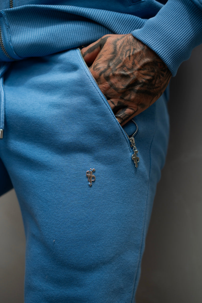 FS Airforce Blue / Silver Sweat Pants with Zipped Pockets -  FSH1255