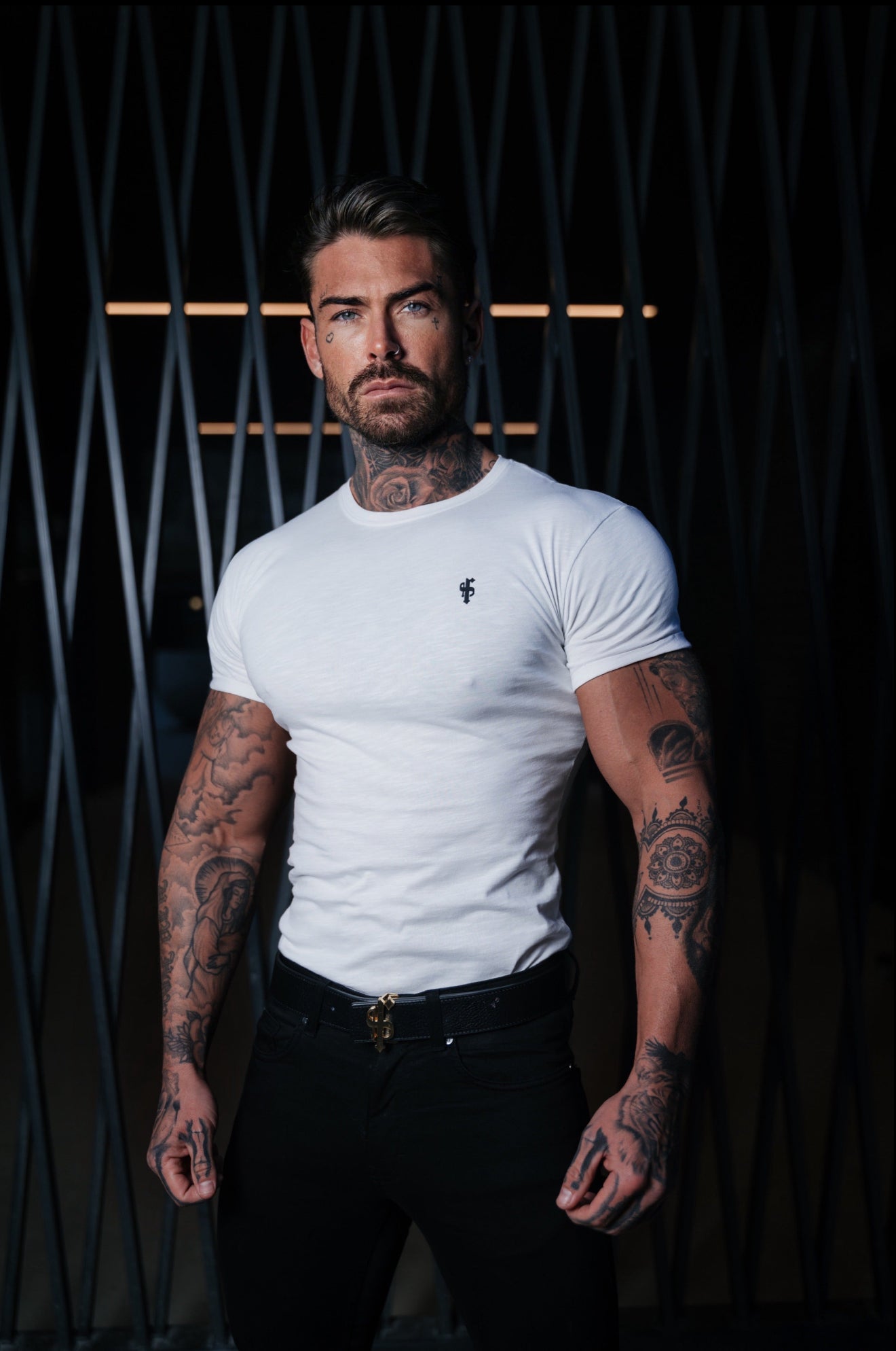 White Slub Crew T-Shirt - FSH1334