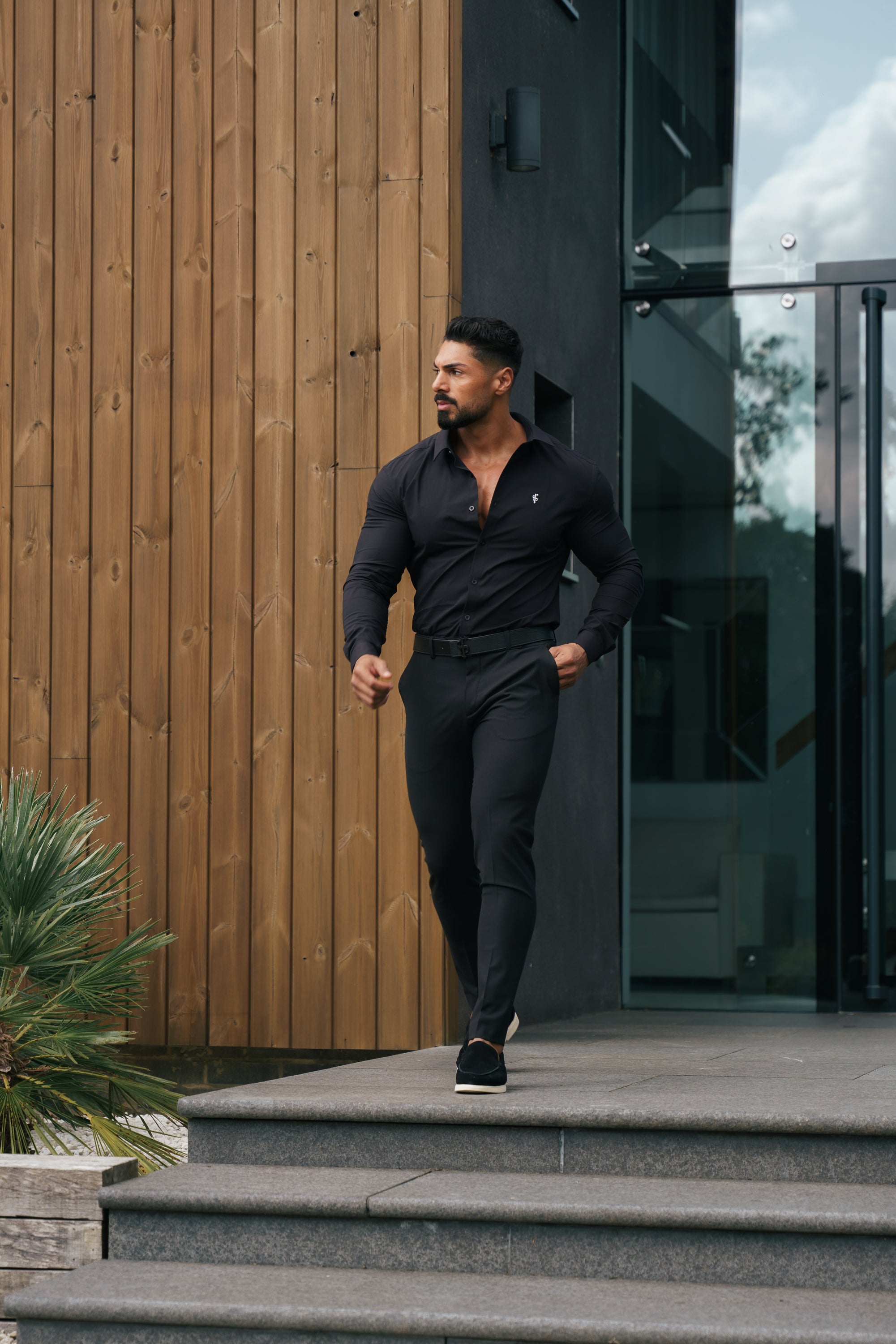 Super Slim Stretch Black LS - FS1092