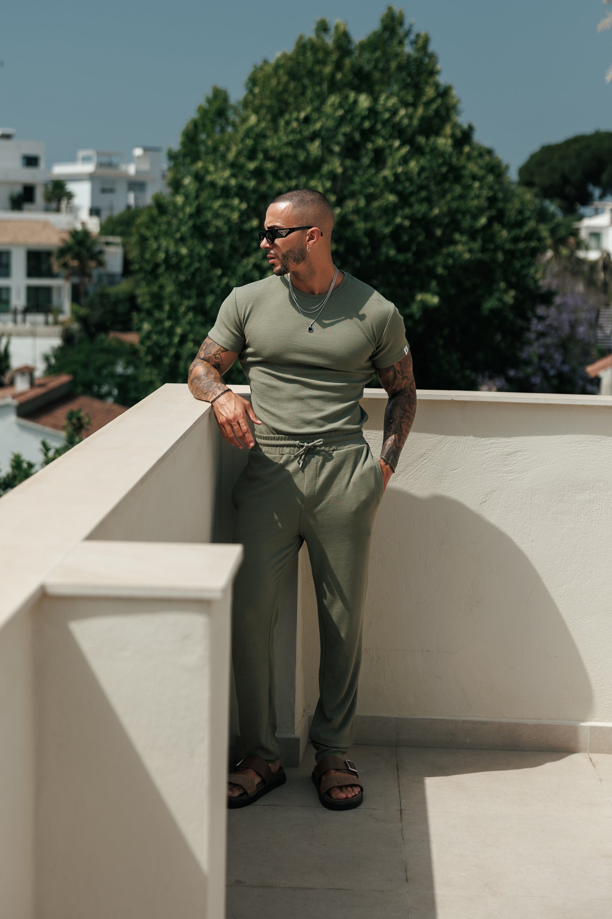Jersey Cord Olive T-Shirt - FSR096