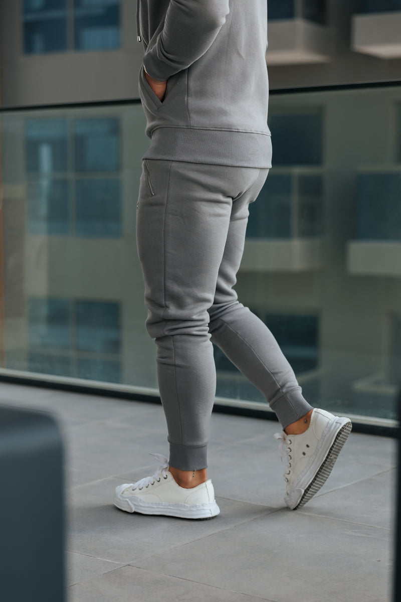 FS Charcoal / Silver Sweat Pants with Zipped Pockets -  FSH1257