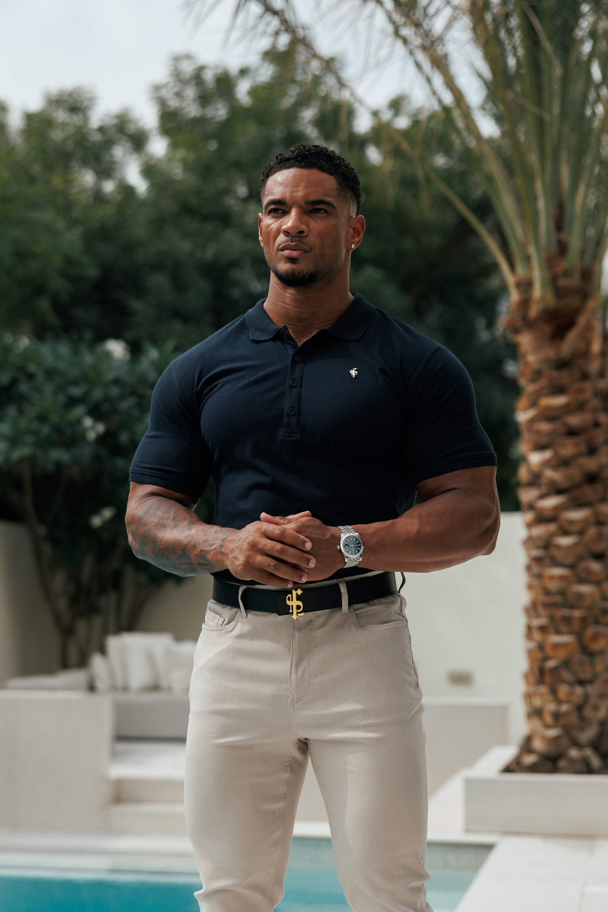 Navy / Gold Polo Shirt - FSH1405