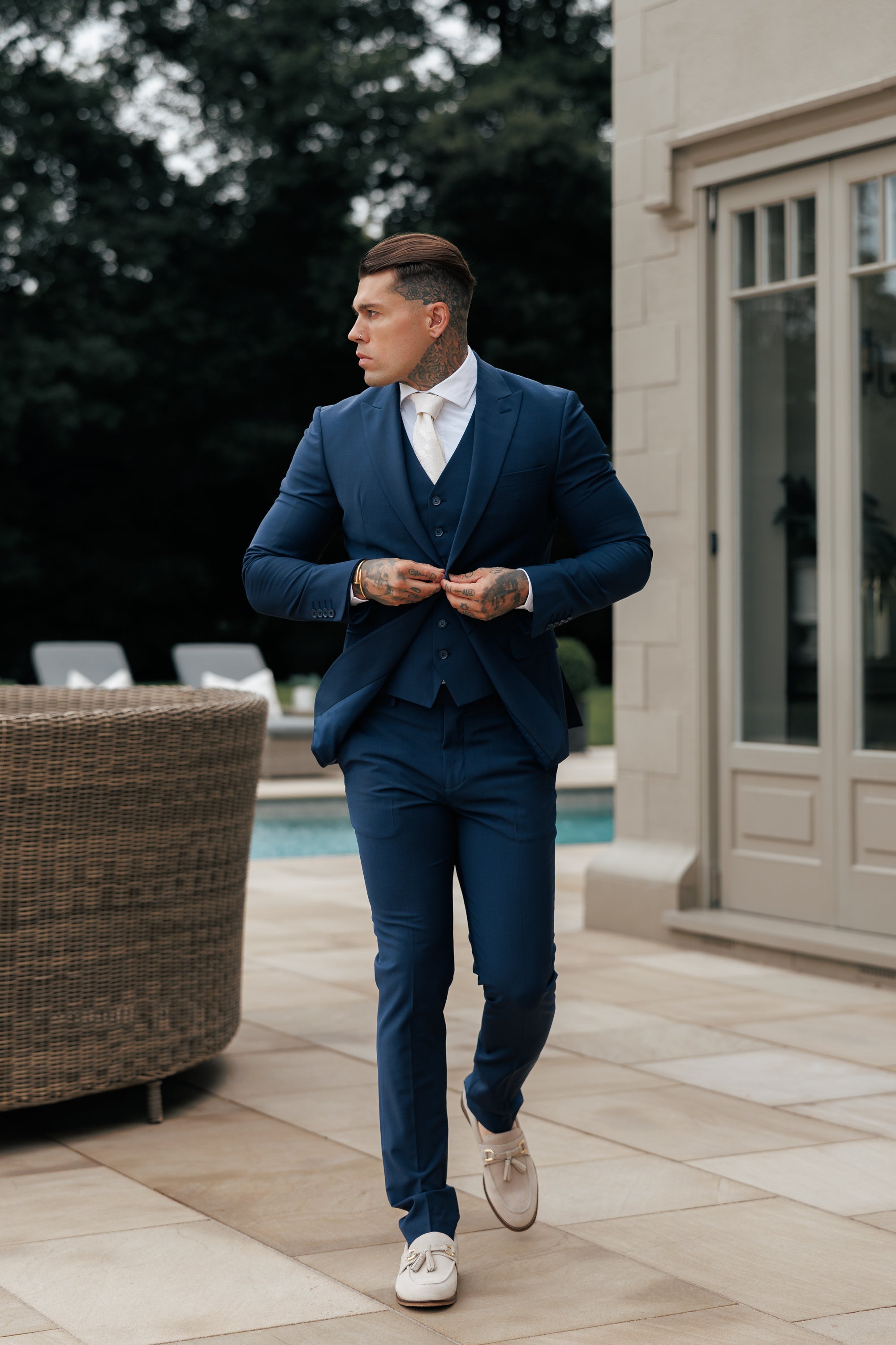 Slim Formal Suit Jacket Navy - FSJKT013