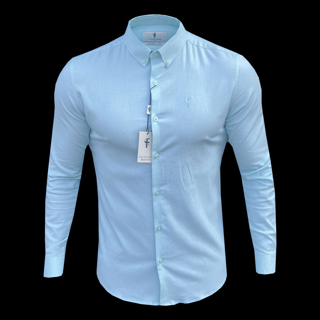Classic Stretch Oxford Long Sleeve Mint - FS1010