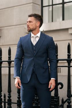 Father Sons Slim Formal Suit Jacket Navy - FSJKT013