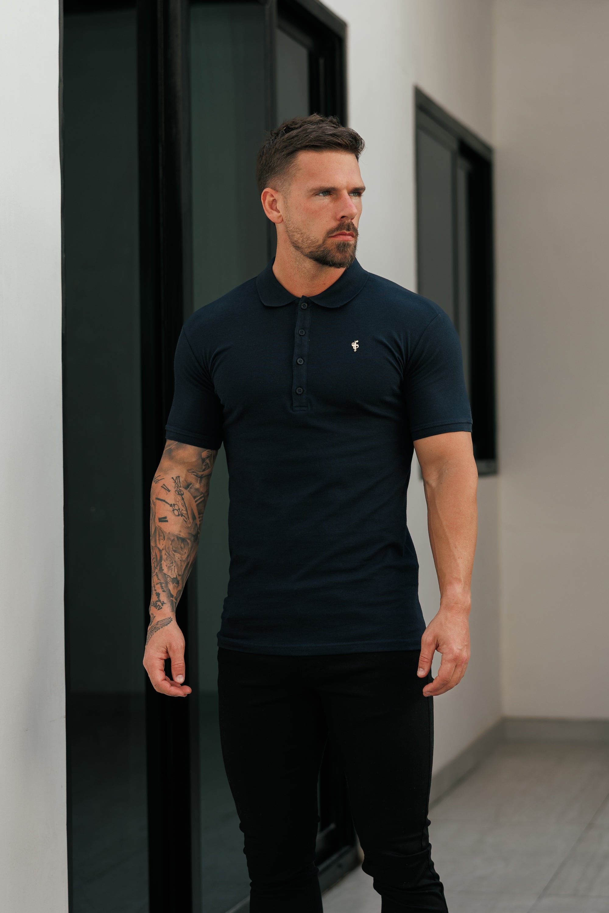 Navy / Gold Polo Shirt - FSH1405