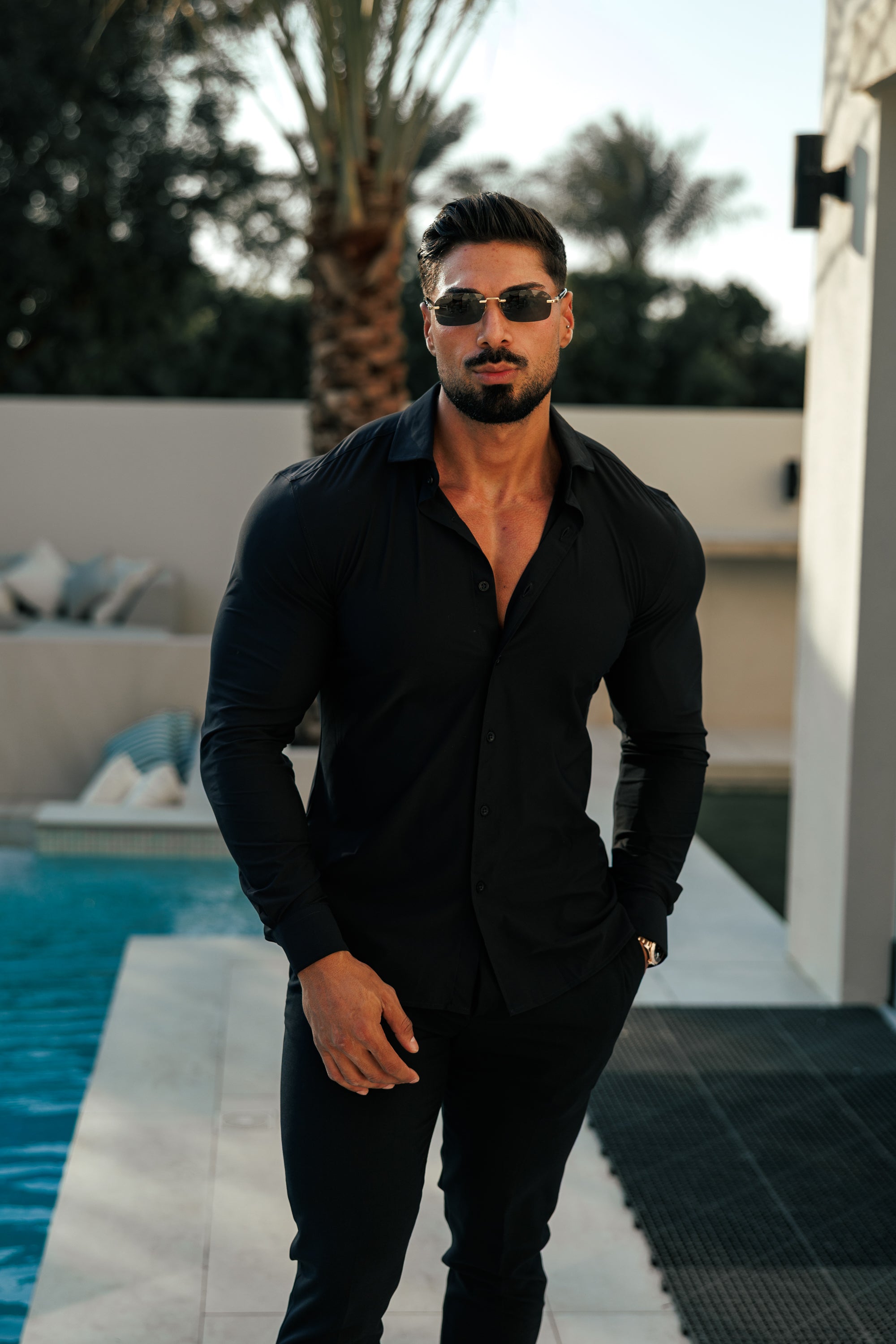 Ultra Stretch Compression Shirt Long Sleeve Black - FS1234