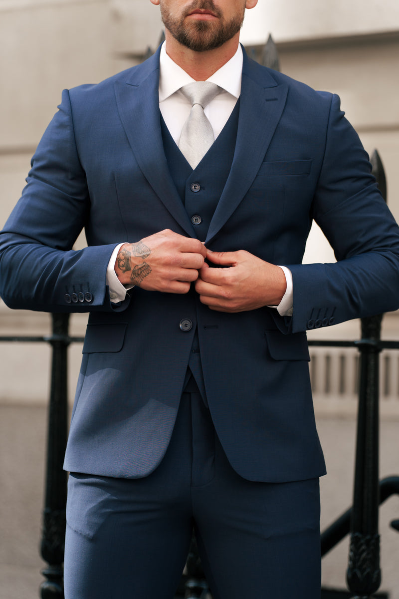 Father Sons Slim Formal Suit Jacket Navy - FSJKT013