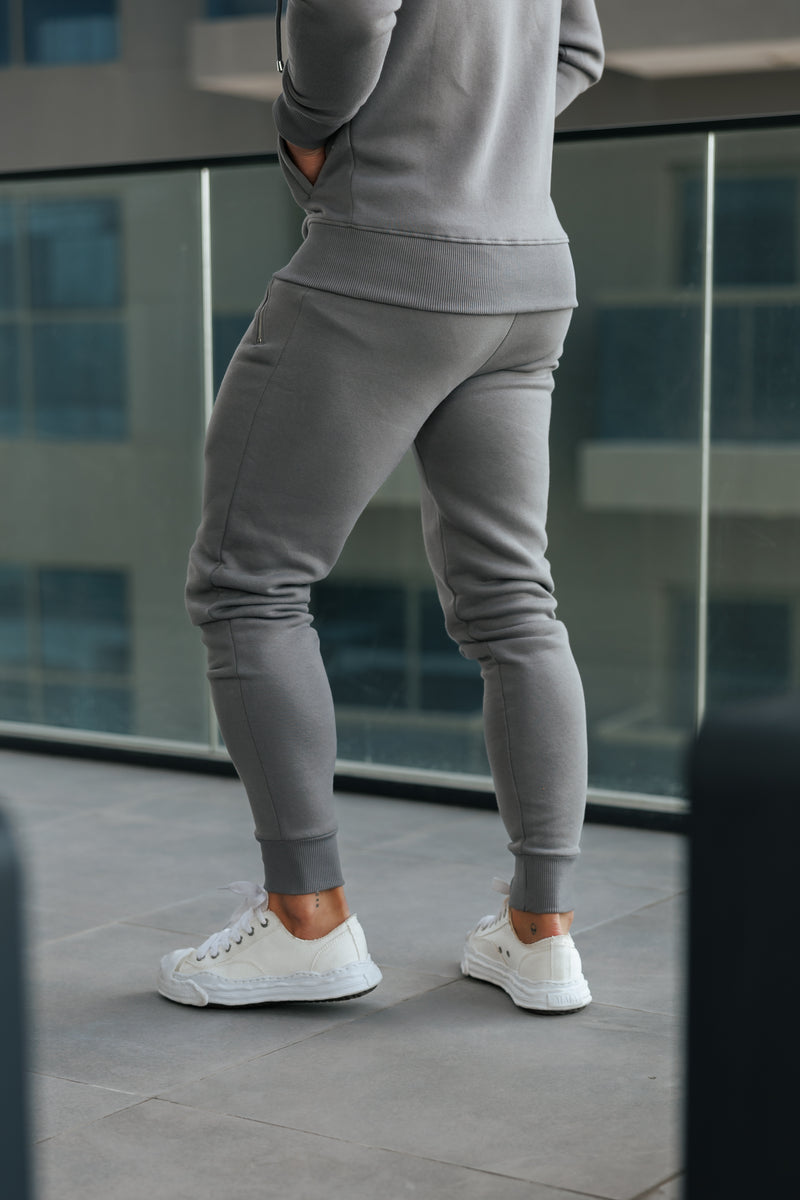 FS Charcoal / Silver Sweat Pants with Zipped Pockets -  FSH1257