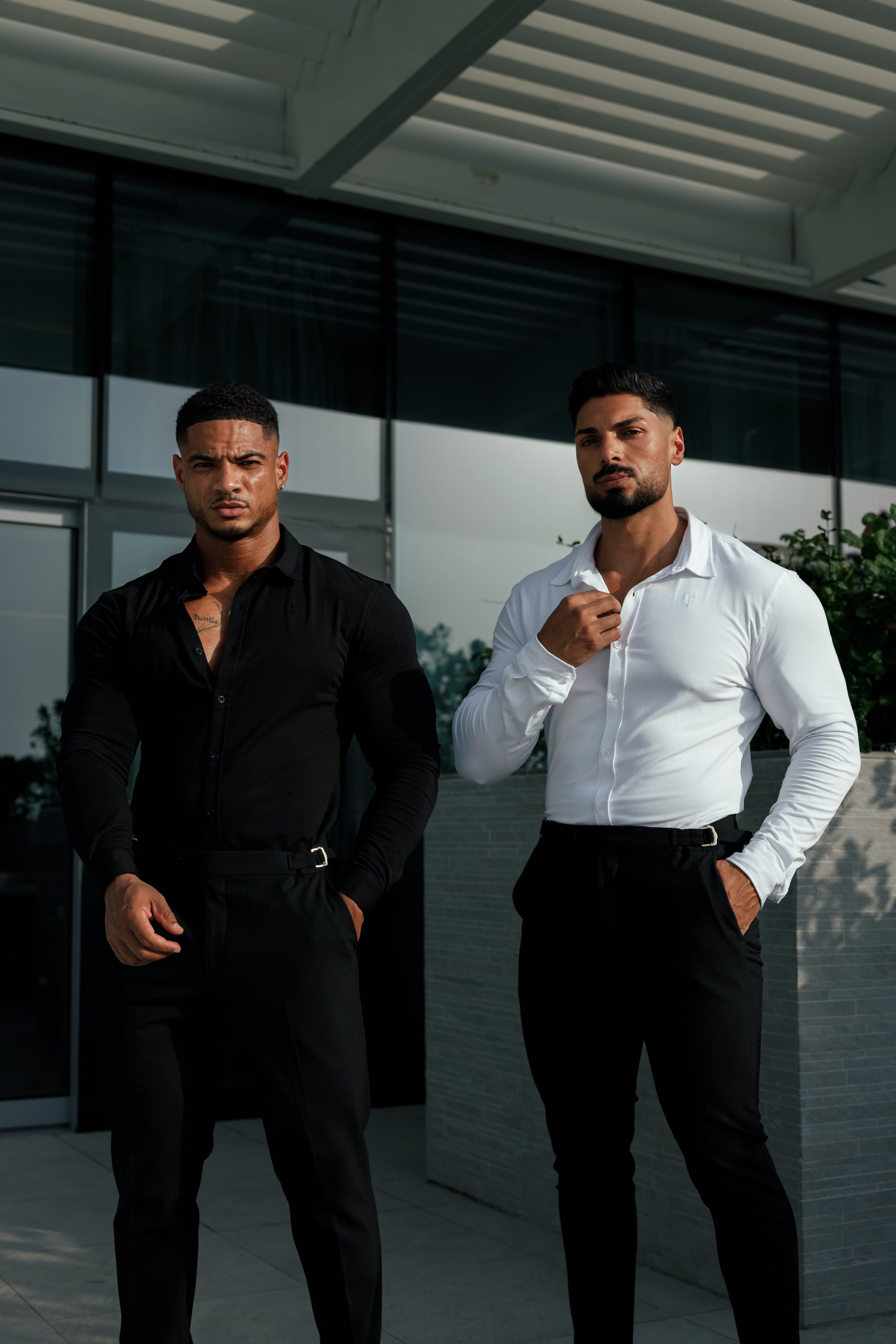 Fitted Black Long Sleeve Jersey - FSD004