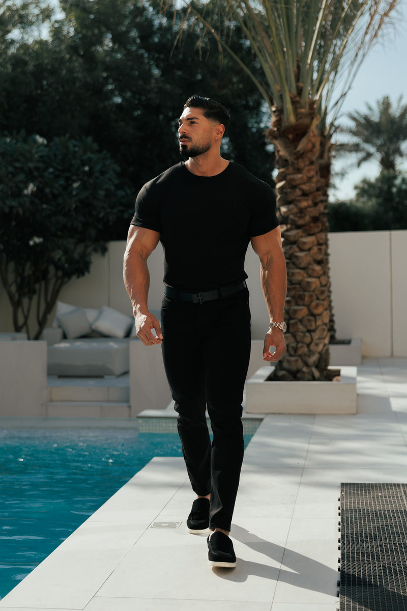 Father Sons Black Relaxed Tencel Jeans - FSJEAN019