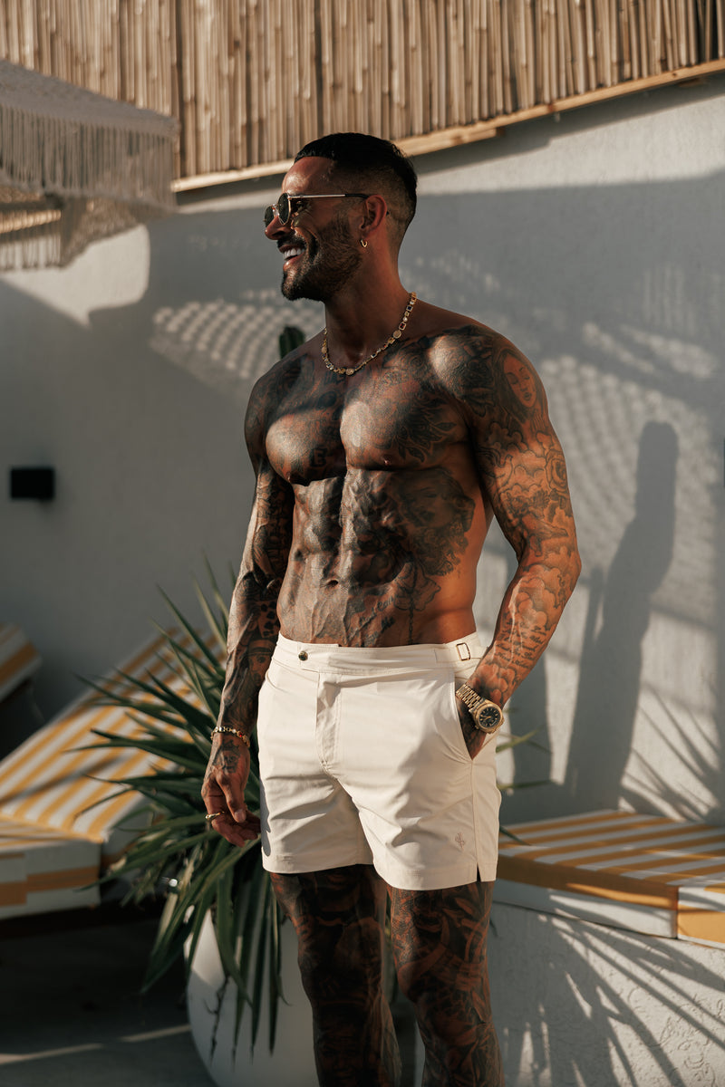 Father Sons Beige / Gold Swim Shorts - FSN224