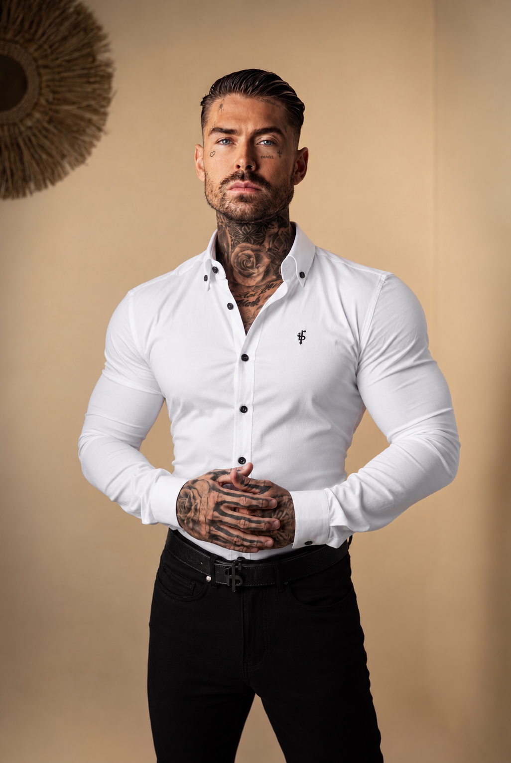 Super Slim Stretch Classic Oxford White - FS300