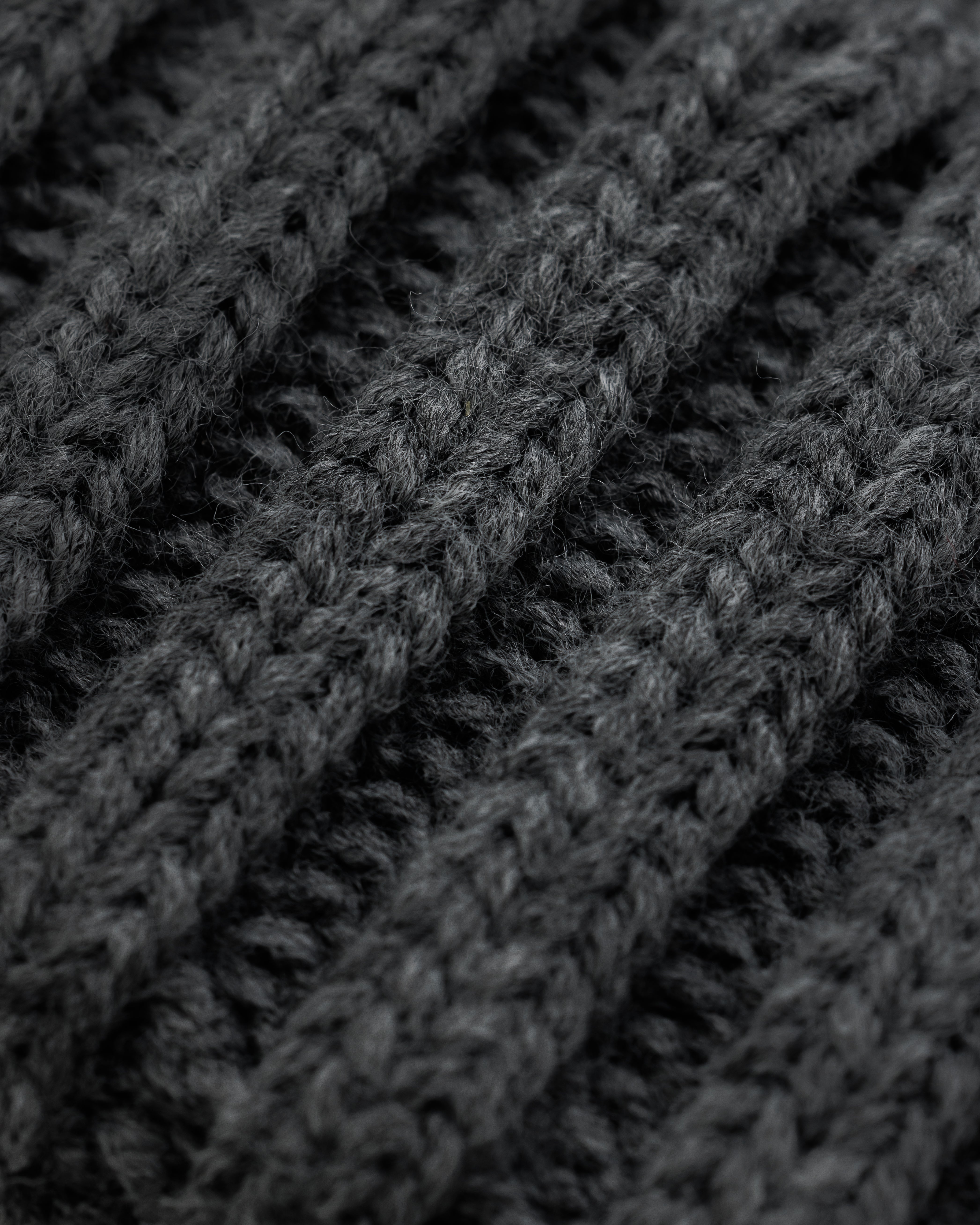 Ribbed Beanie Hat Charcoal - FSJ123