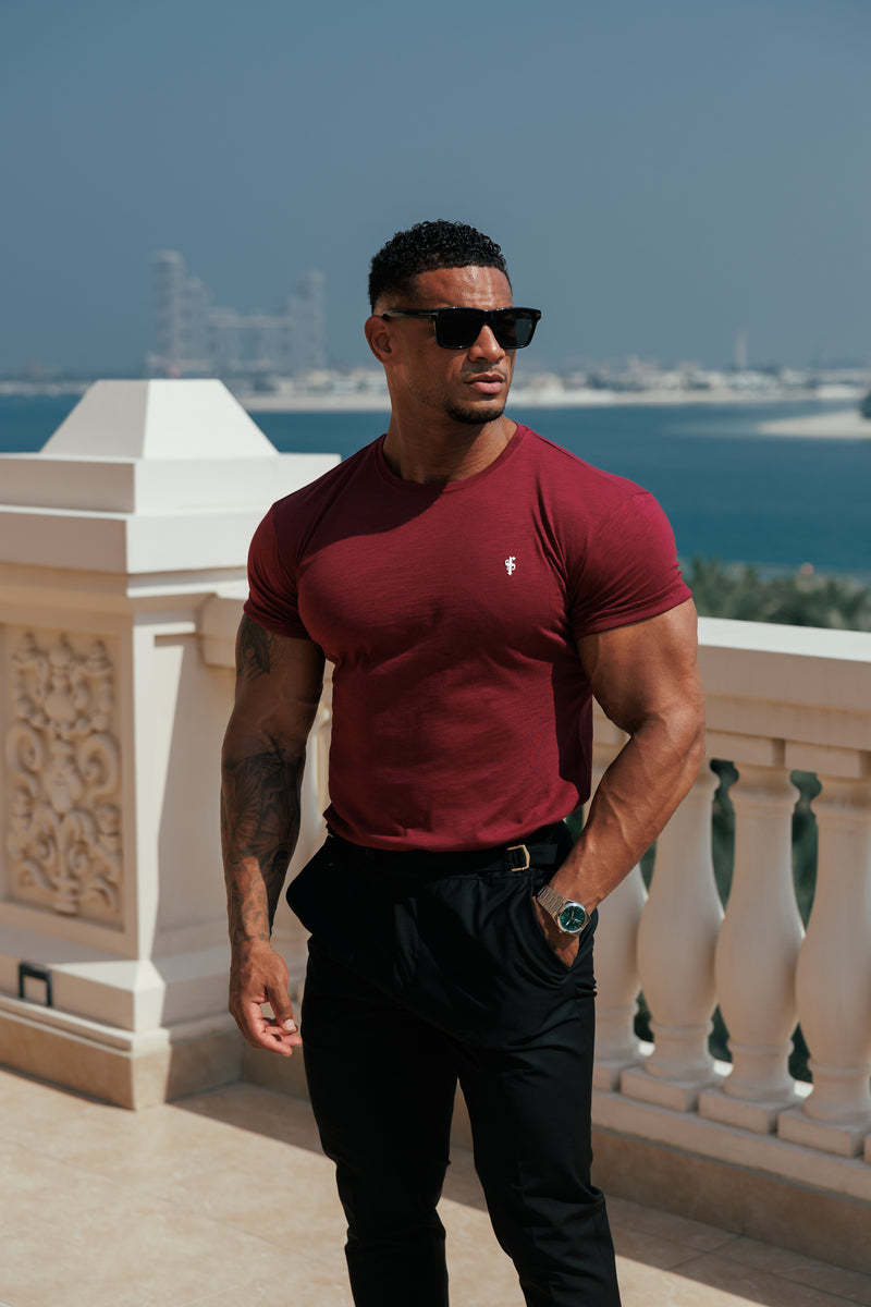 Father Sons Wine Slub Crew T-Shirt - FSH1380