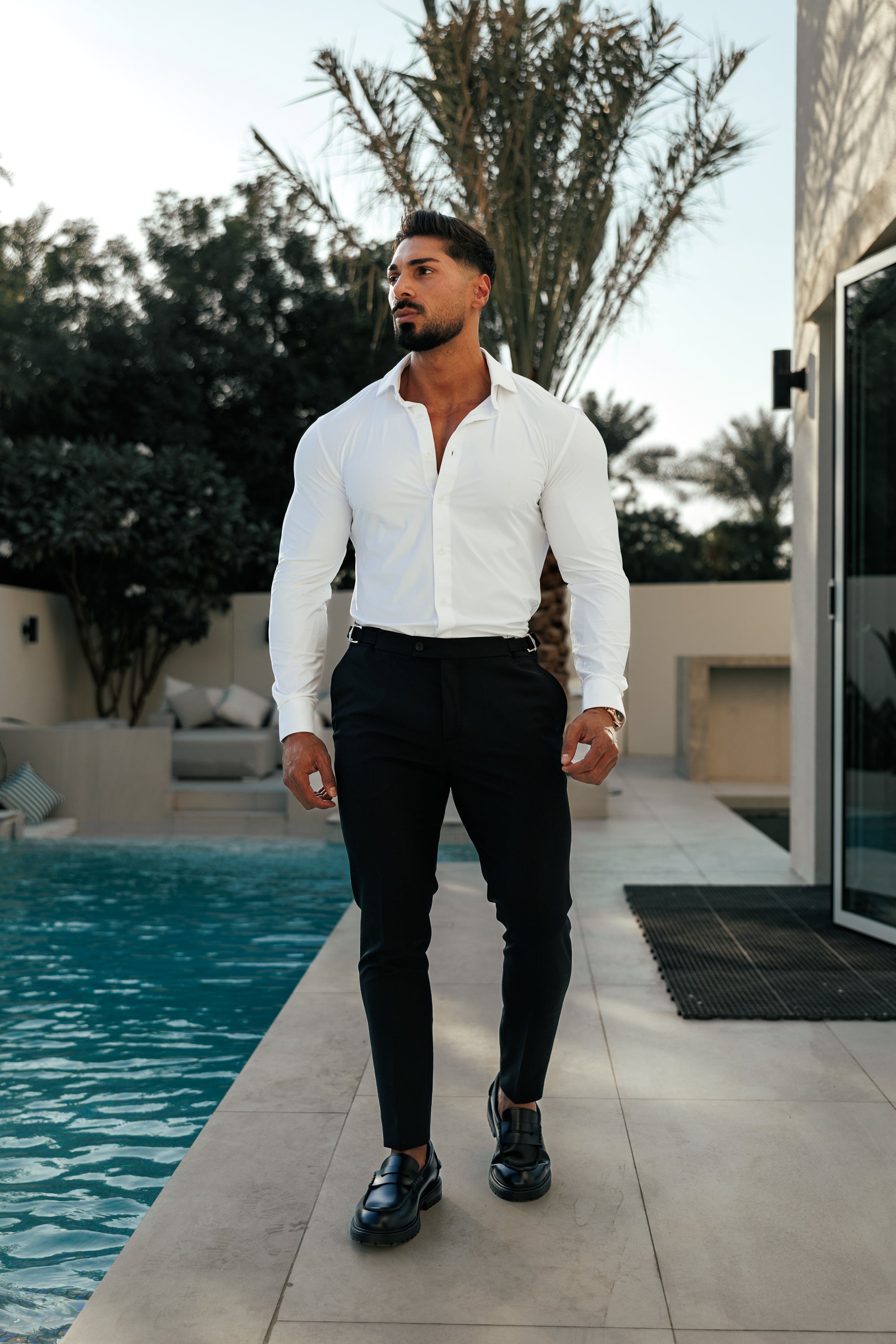 Ultra Stretch Compression Shirt Long Sleeve White - FS1233